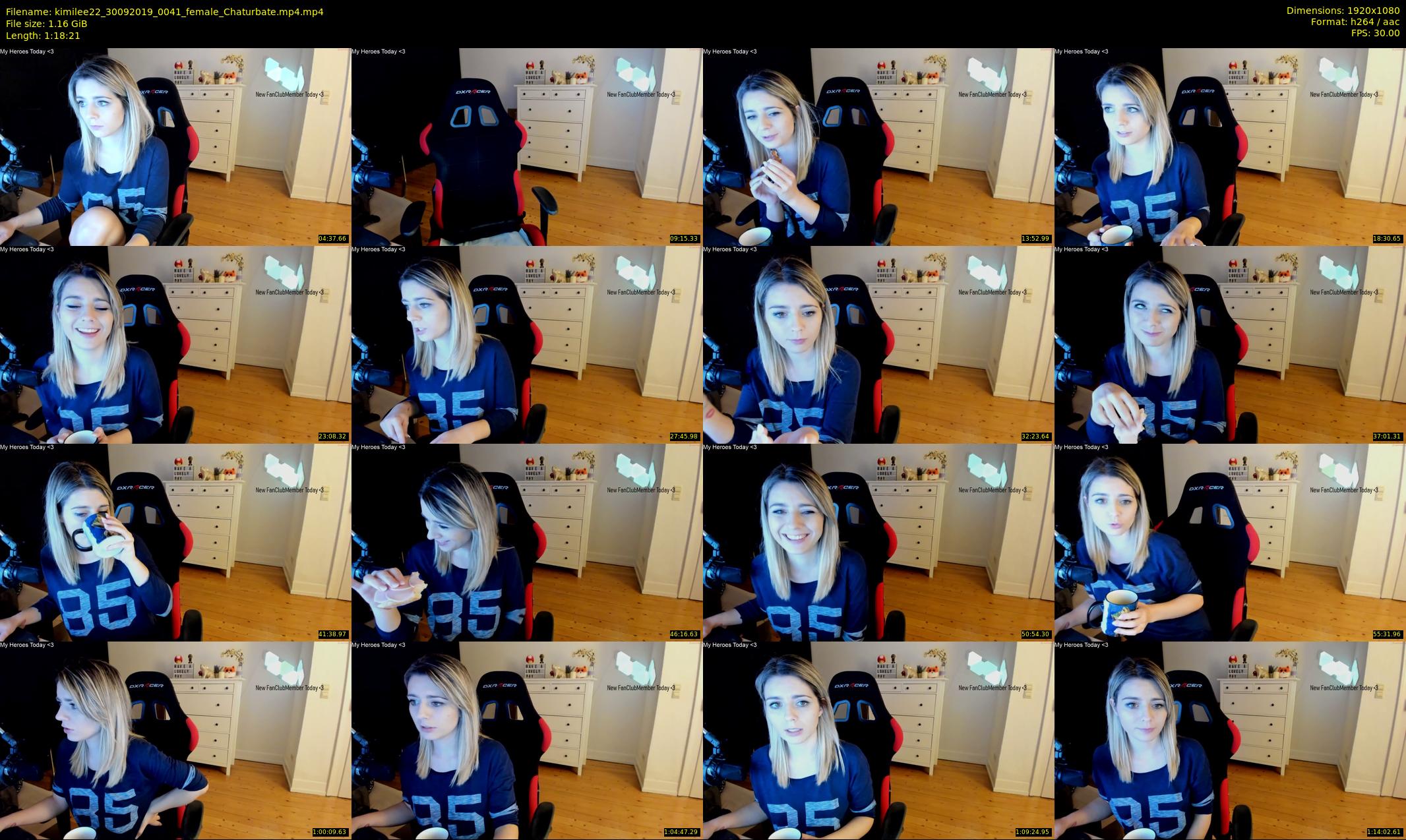 kimilee22 — 79 minute Chaturbate female cam show recording, 1080p, Sep 30, 2019