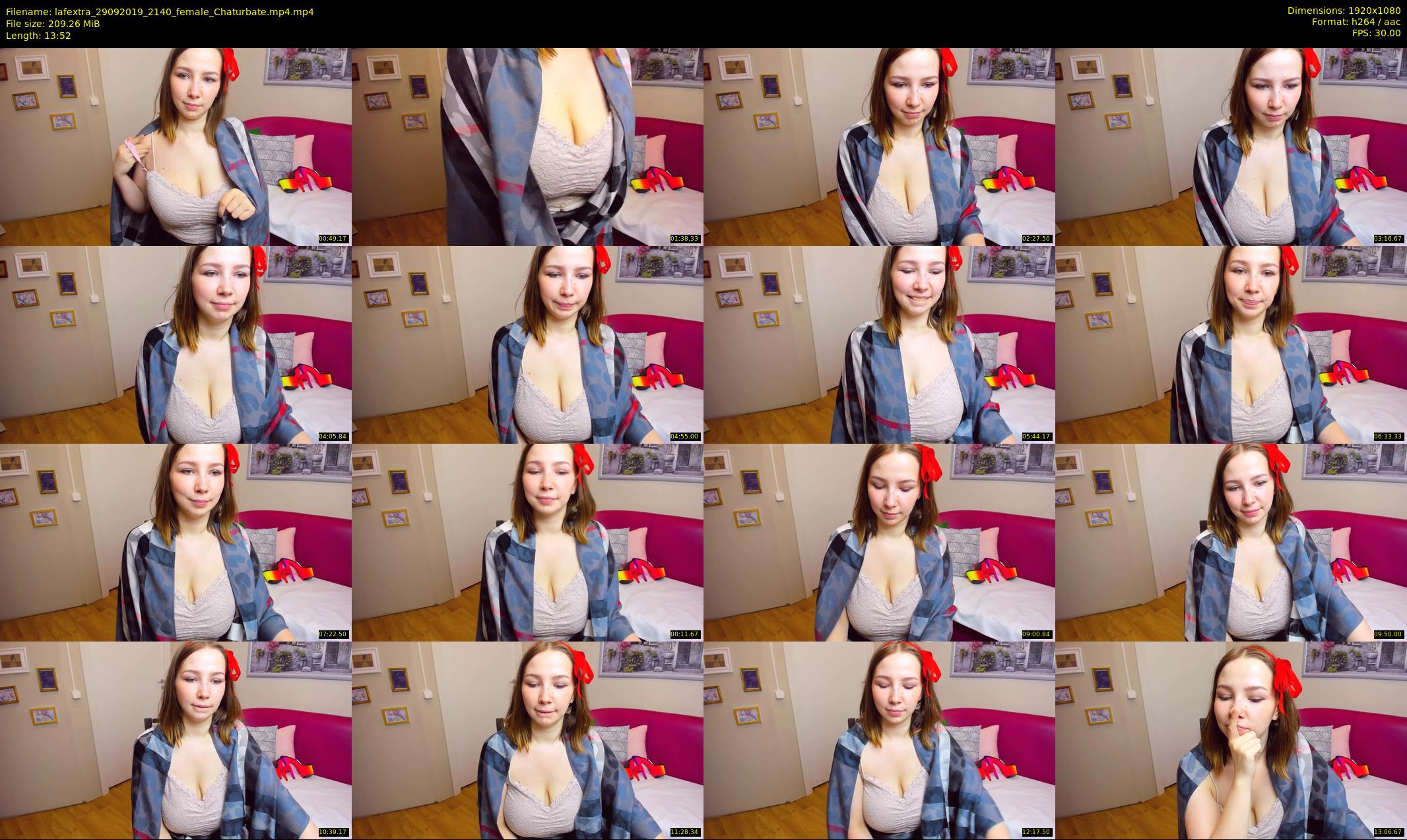lafextra — 14 minute Chaturbate female cam show recording, 1080p, Sep 29, 2019