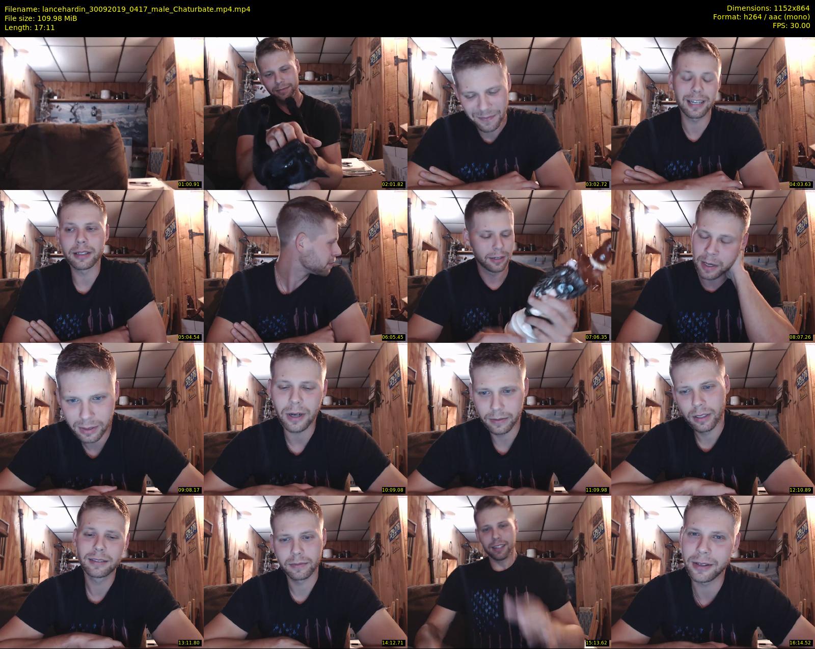 lancehardin — 18 minute Chaturbate male cam show recording, 720p, Sep 30, 2019