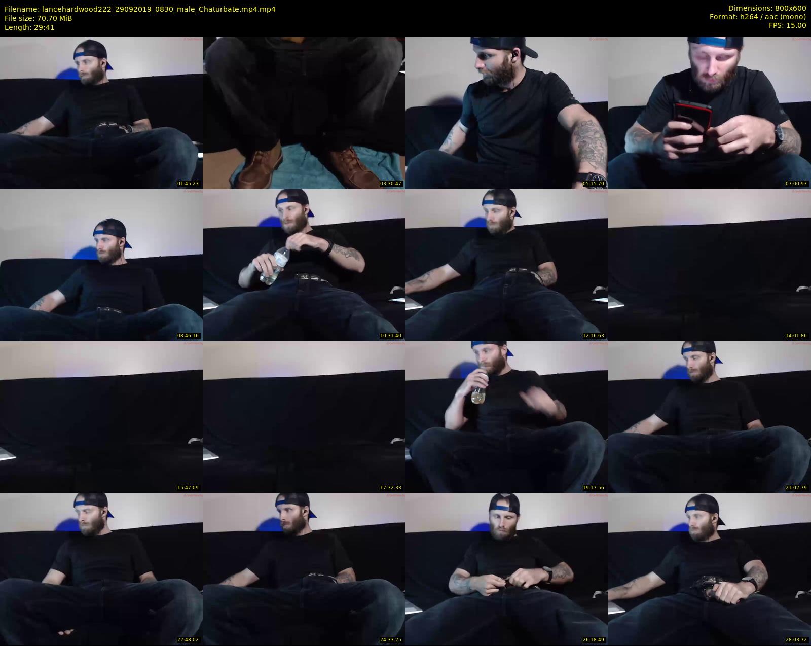 lancehardwood222 — 30 minute Chaturbate male cam show recording, 480p, Sep 29, 2019