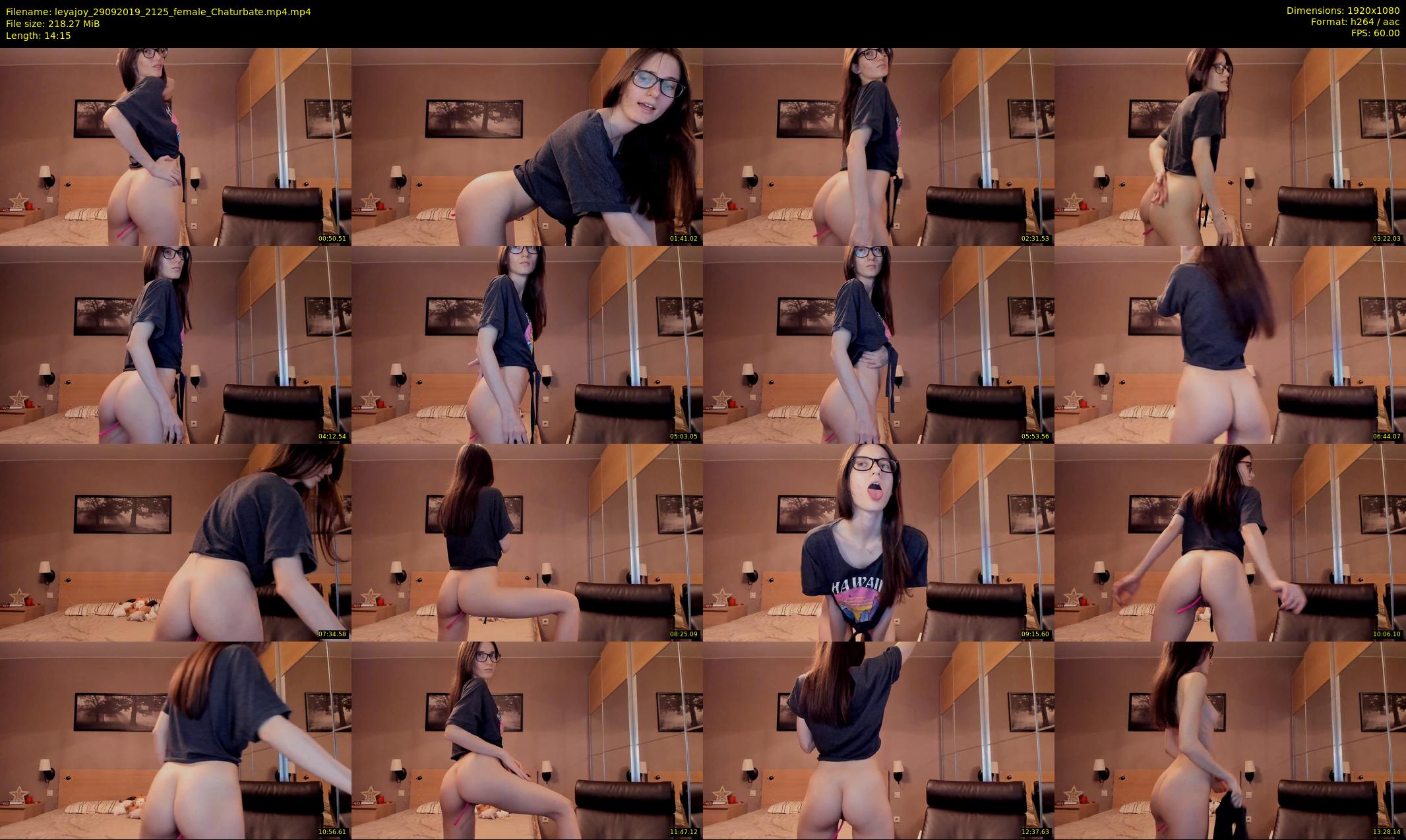leyajoy — 15 minute Chaturbate female cam show recording, 1080p, Sep 29, 2019