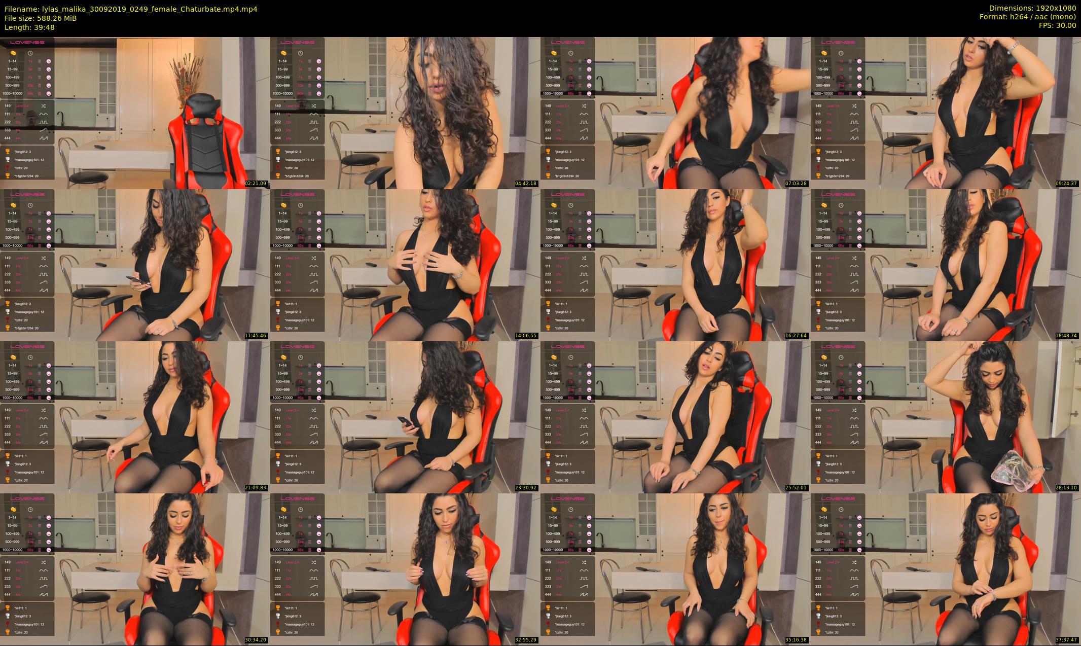 lylas_malika — 40 minute Chaturbate female cam show recording, 1080p, Sep 30, 2019