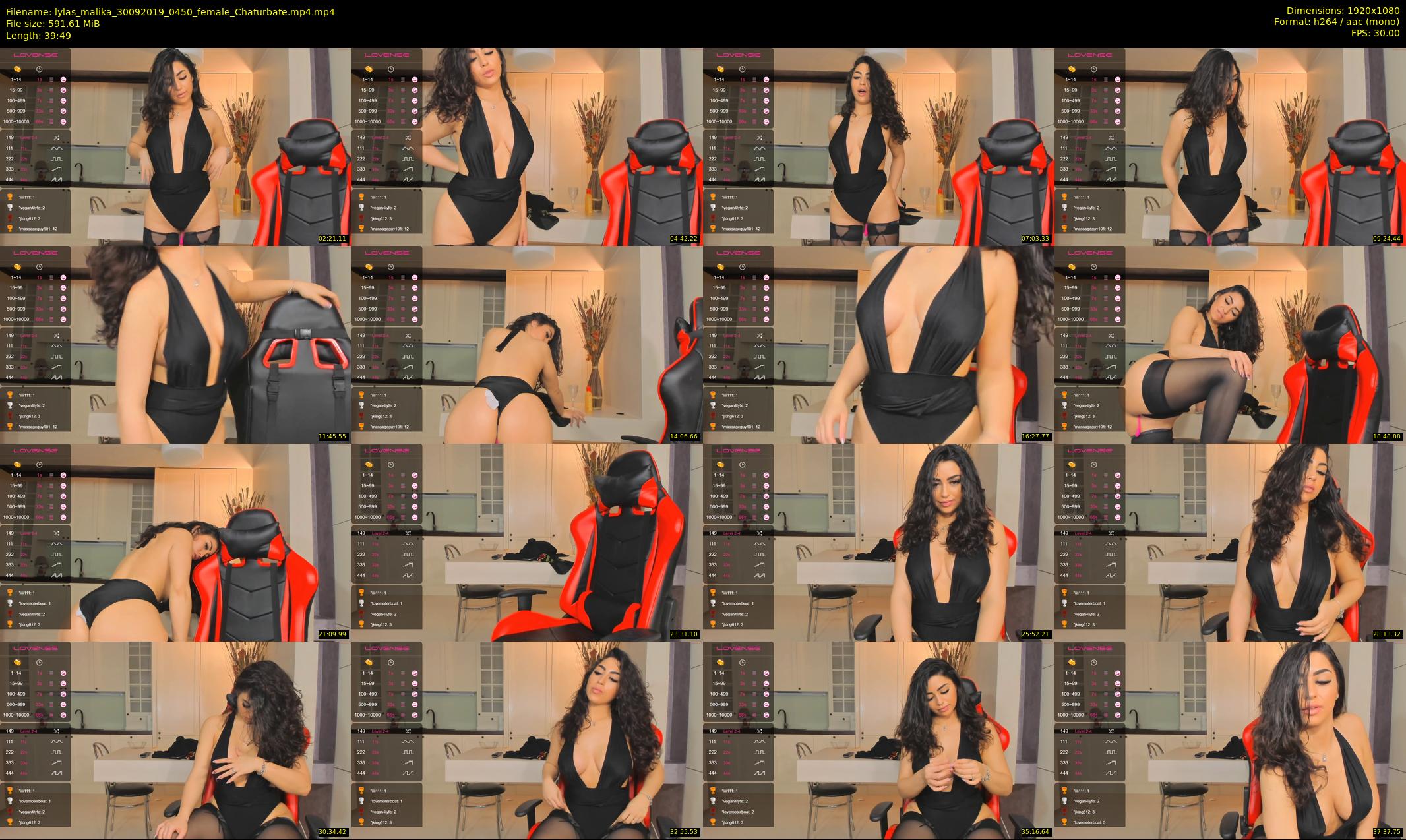 lylas_malika — 40 minute Chaturbate female cam show recording, 1080p, Sep 30, 2019