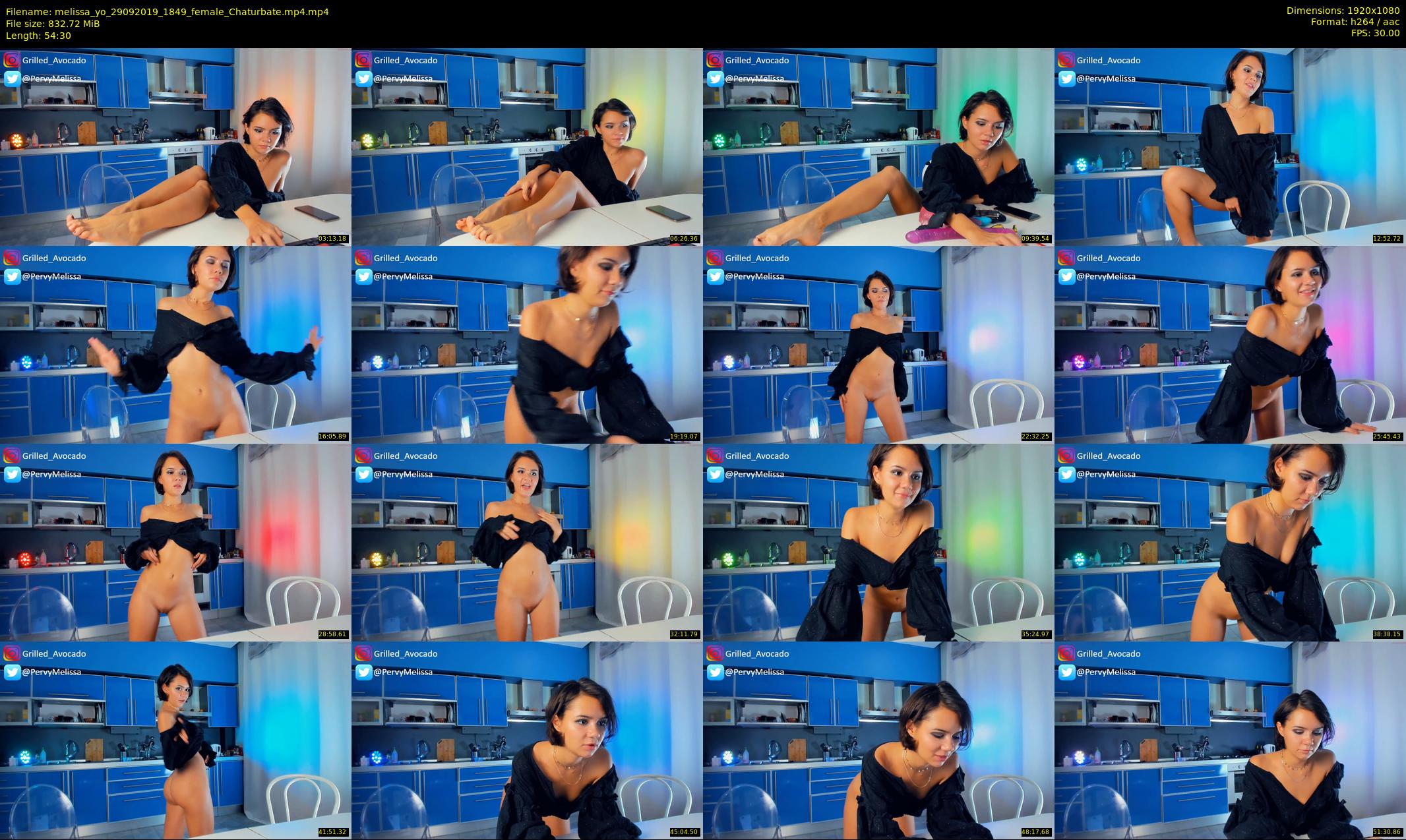 melissa_yo — 55 minute Chaturbate female cam show recording, 1080p, Sep 29, 2019