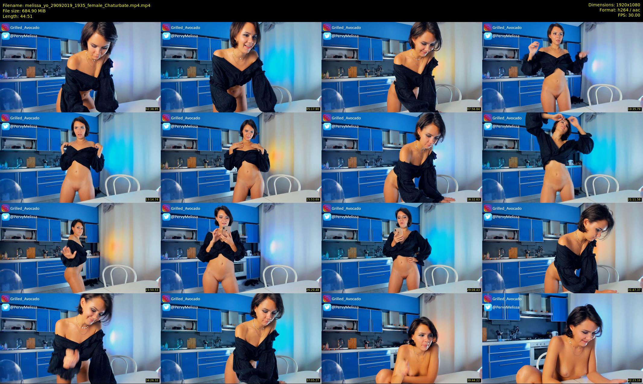 melissa_yo — 45 minute Chaturbate female cam show recording, 1080p, Sep 29, 2019