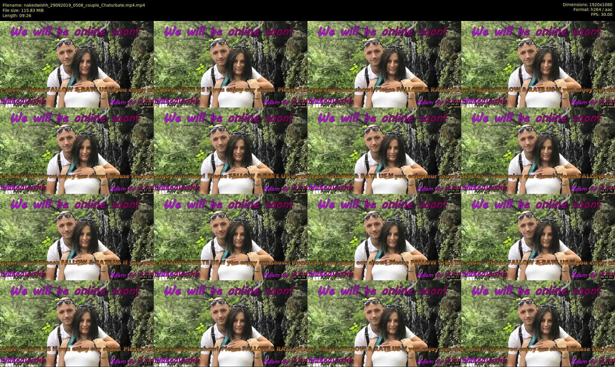 nakedwishh — 10 minute Chaturbate couple cam show recording, 1080p, Sep 29, 2019
