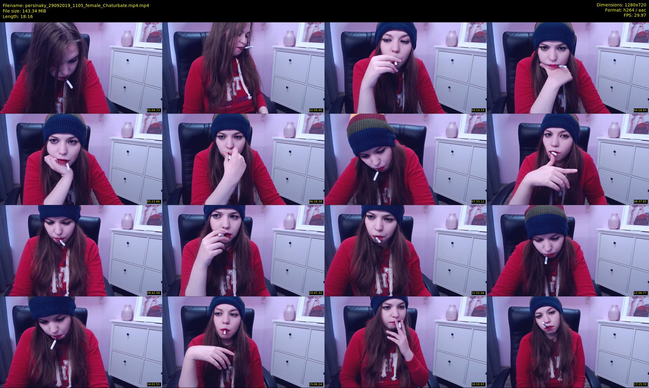 persinaky — 19 minute Chaturbate female cam show recording, 720p, Sep 29, 2019