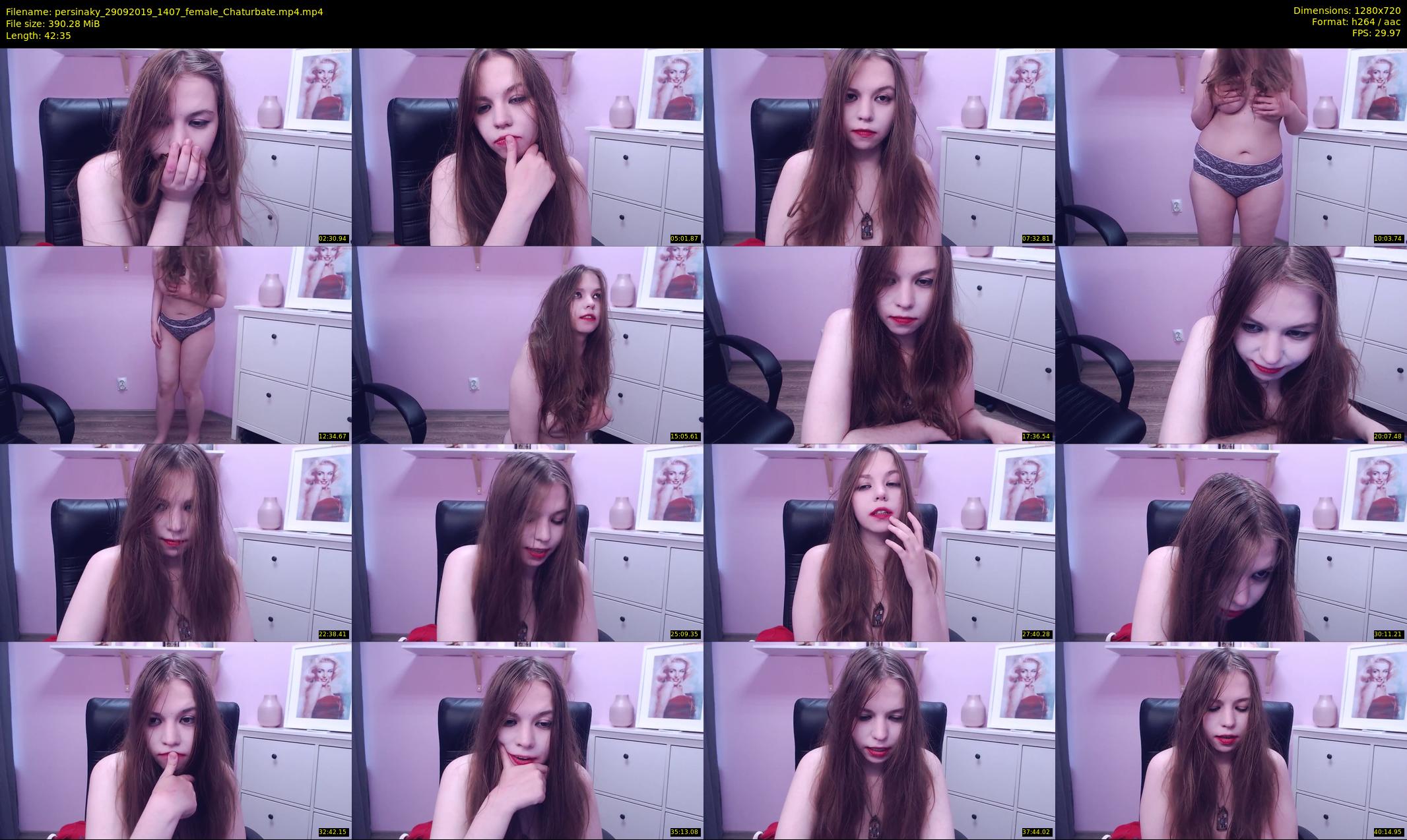 persinaky — 43 minute Chaturbate female cam show recording, 720p, Sep 29, 2019
