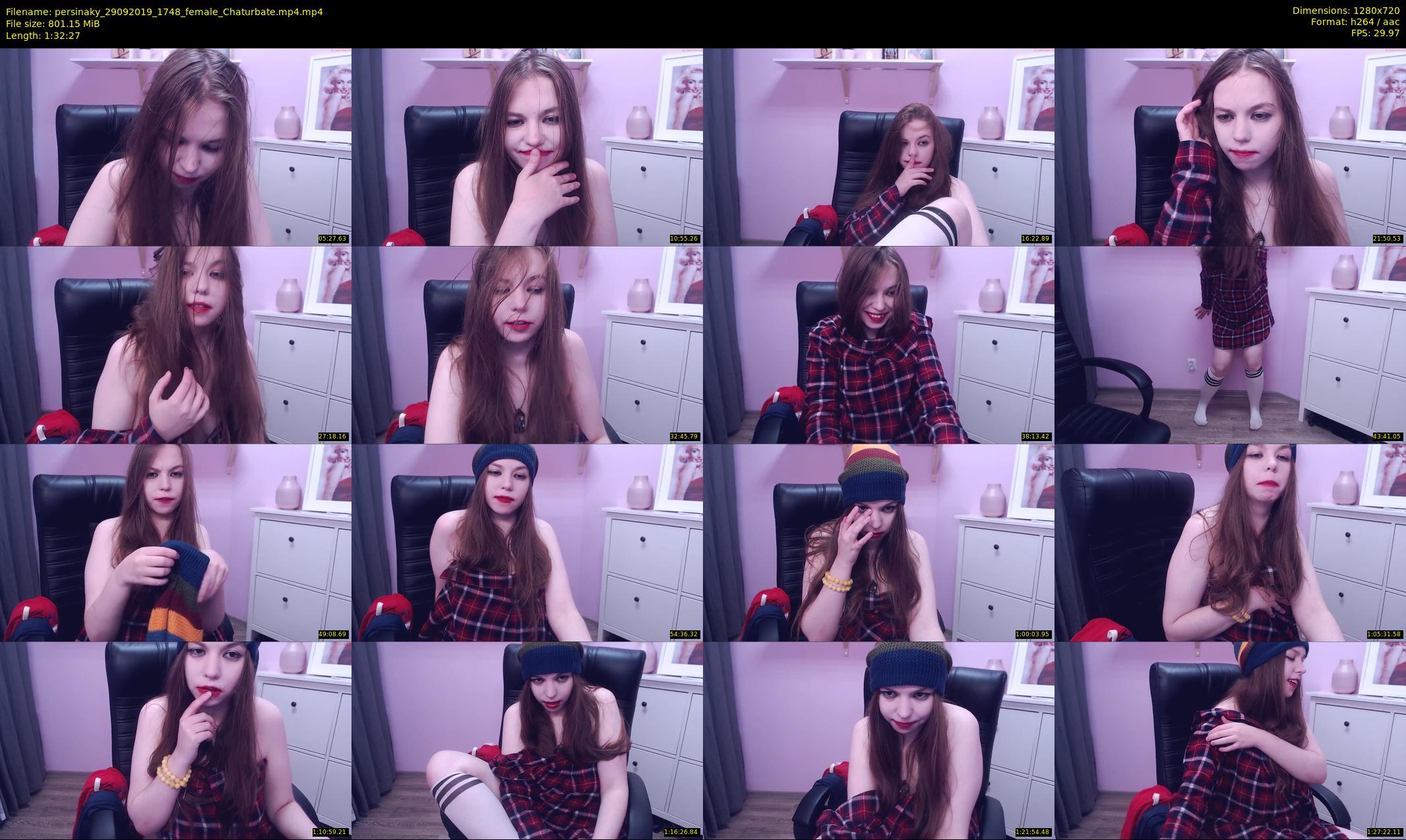 persinaky — 93 minute Chaturbate female cam show recording, 720p, Sep 29, 2019