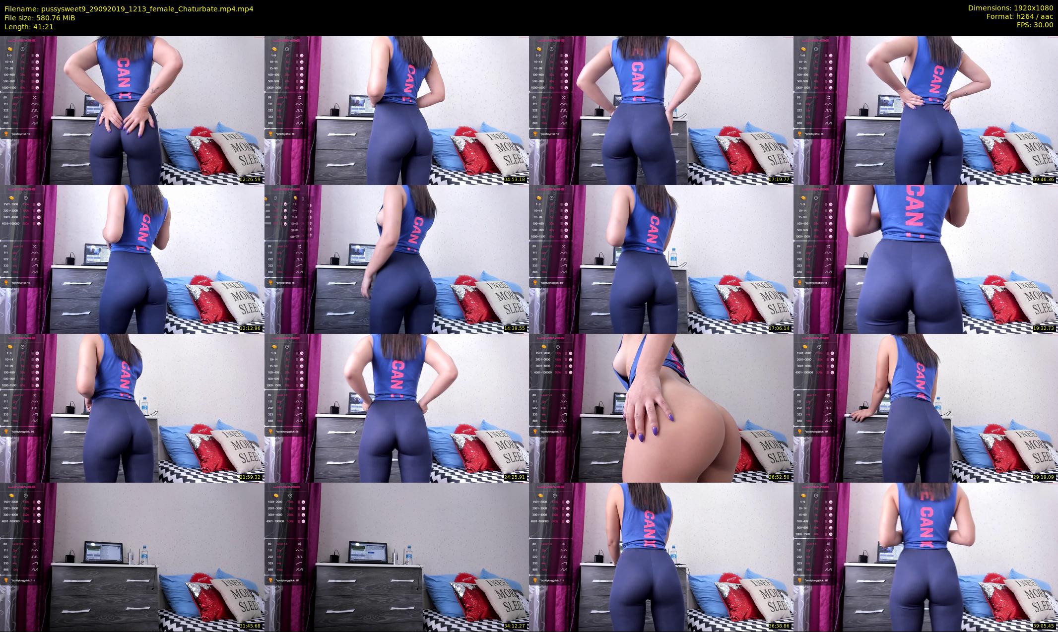 pussysweet9 — 42 minute Chaturbate female cam show recording, 1080p, Sep 29, 2019