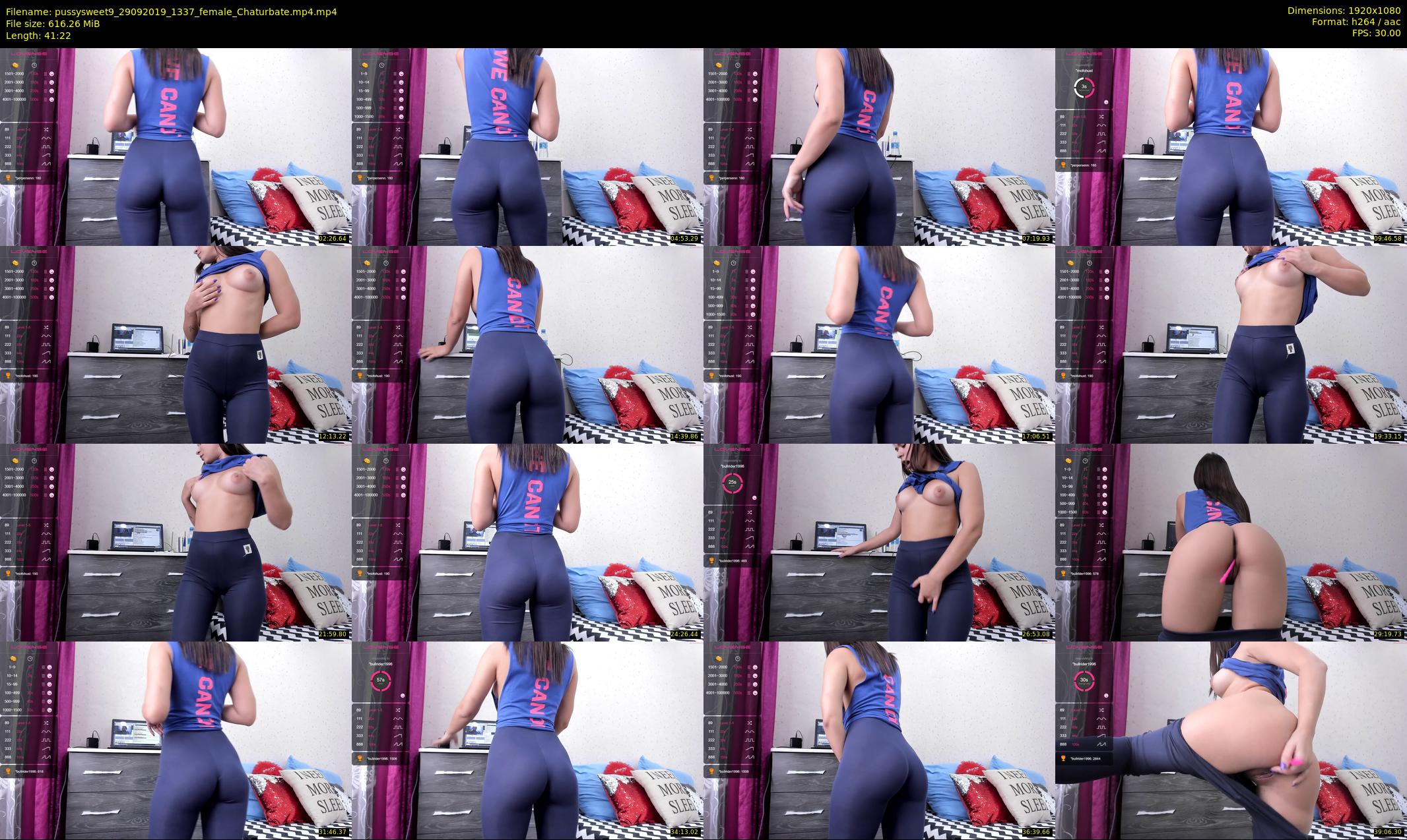 pussysweet9 — 42 minute Chaturbate female cam show recording, 1080p, Sep 29, 2019