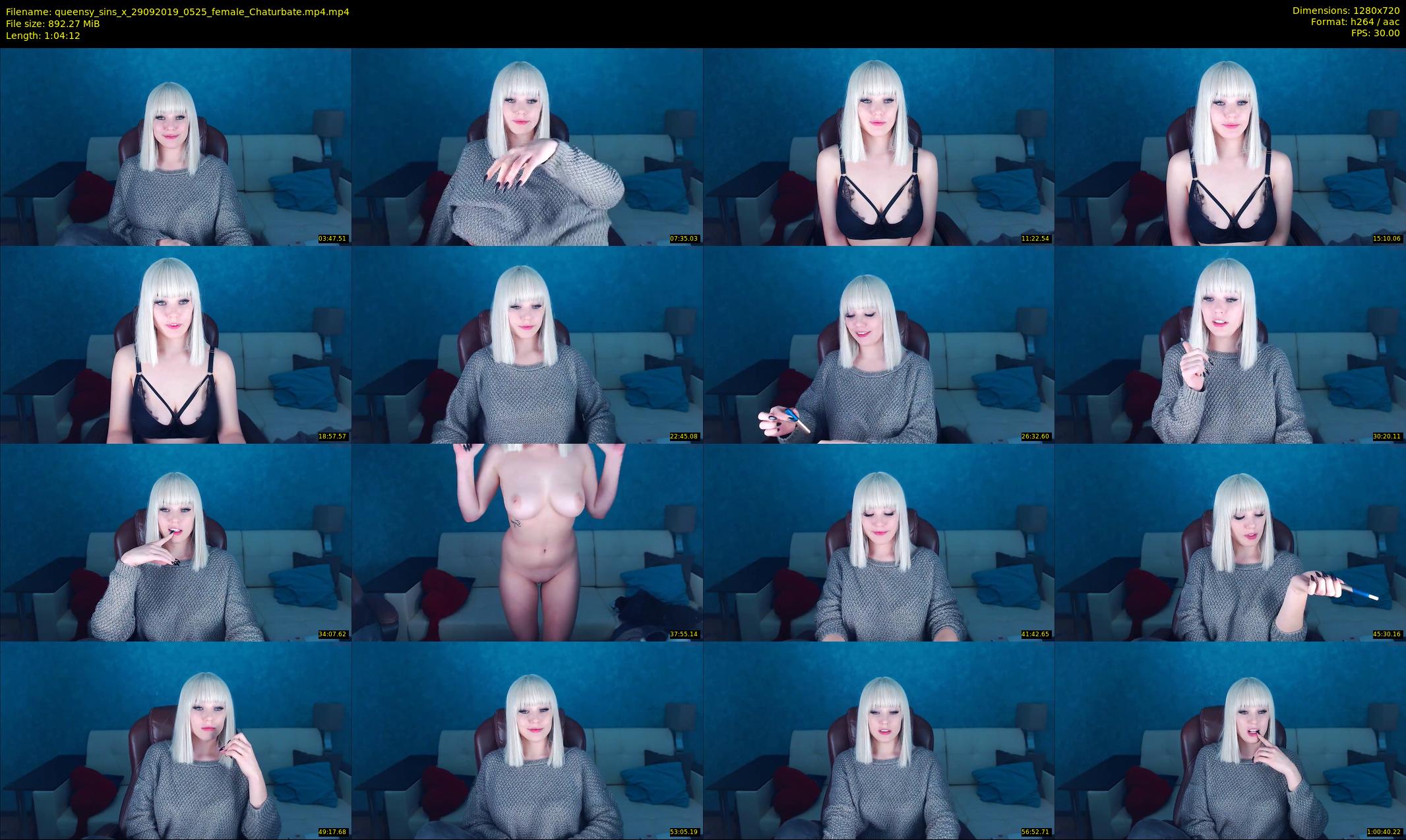 queensy_sins_x — 65 minute Chaturbate female cam show recording, 720p, Sep 29, 2019