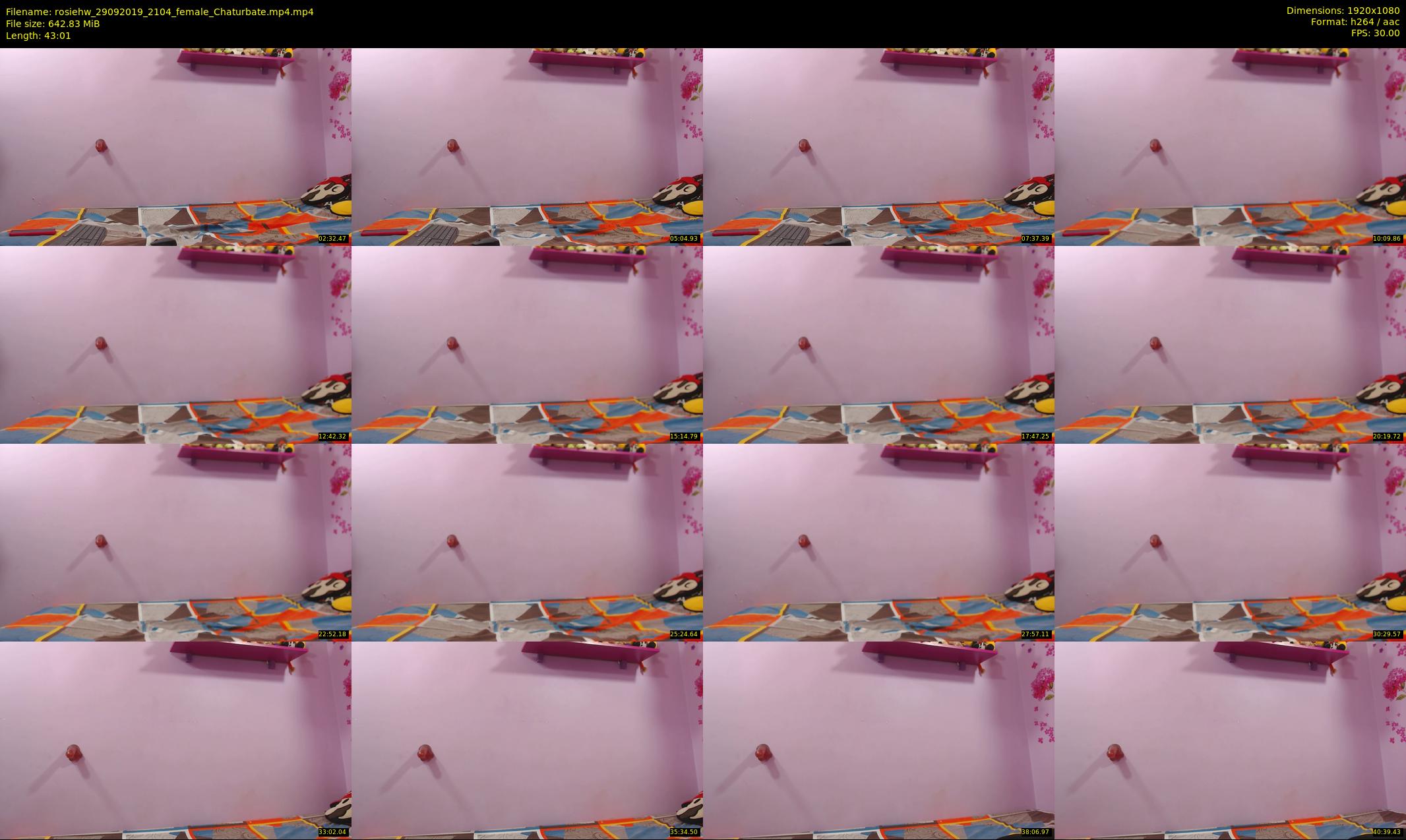rosiehw — 44 minute Chaturbate couple cam show recording, 1080p, Sep 29, 2019