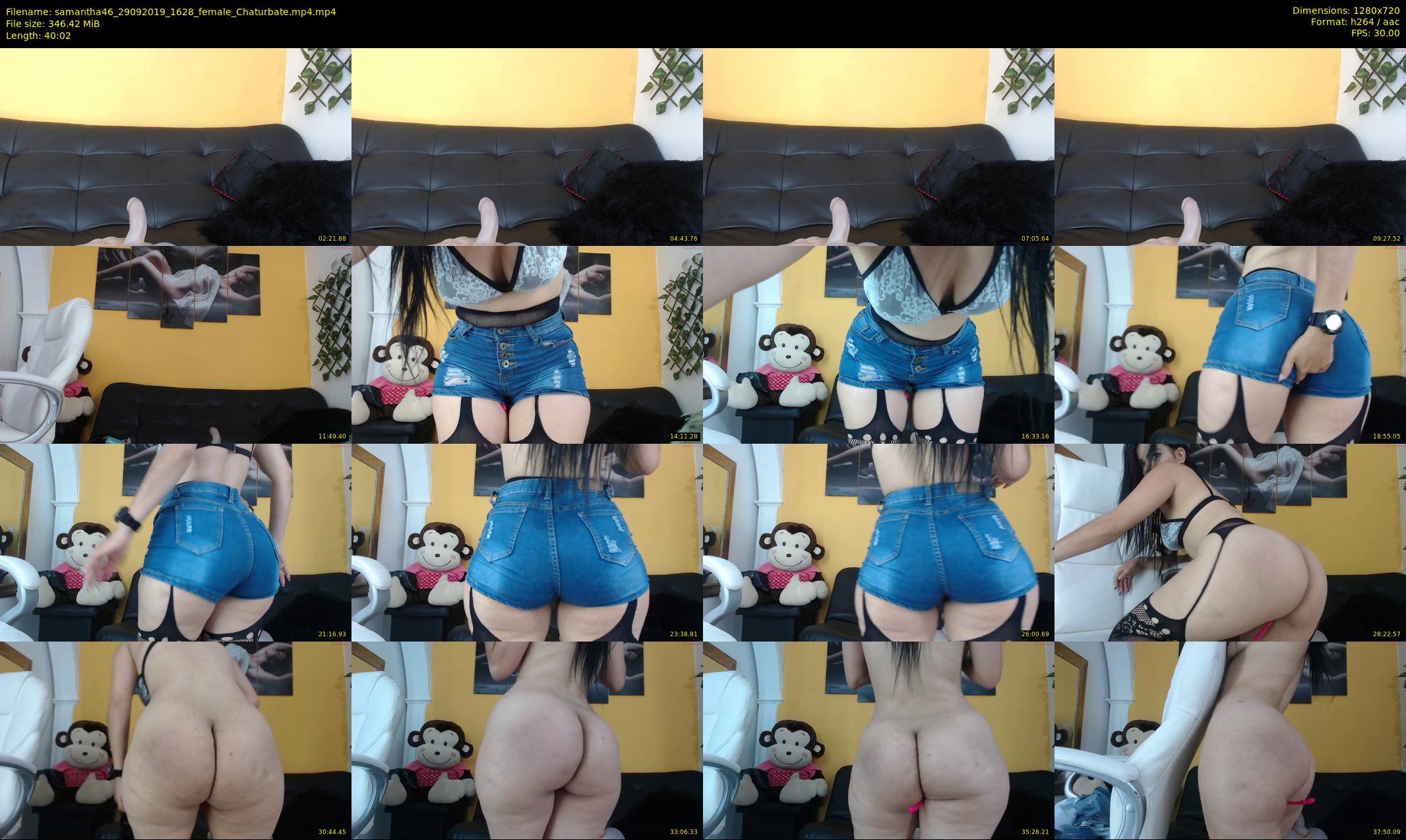 samantha46 — 41 minute Chaturbate female cam show recording, 720p, Sep 29, 2019