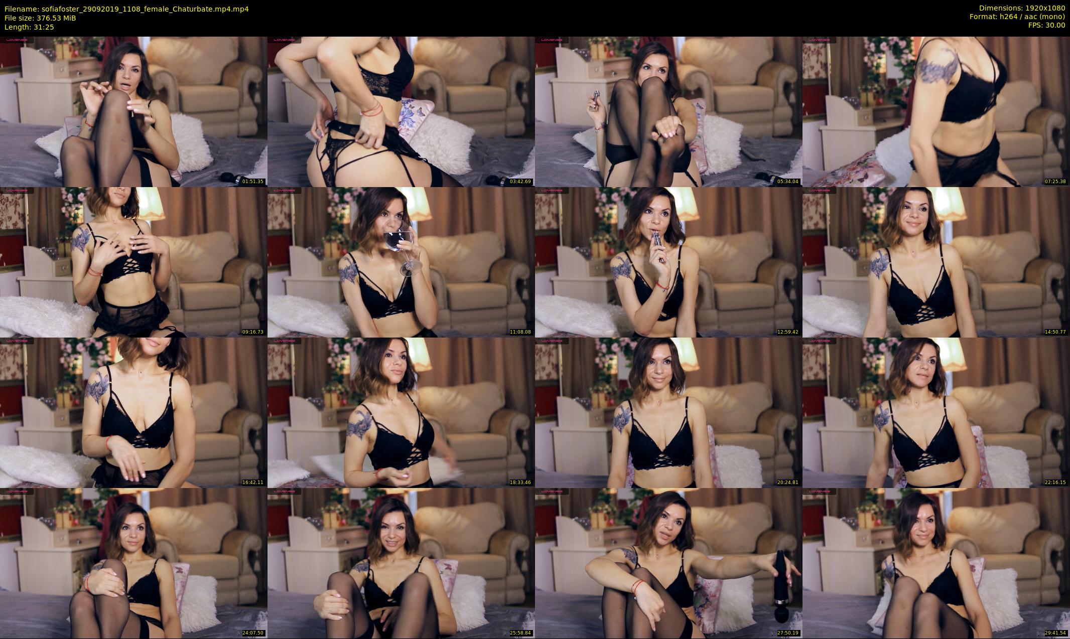 sofiafoster — 32 minute Chaturbate female cam show recording, 1080p, Sep 29, 2019