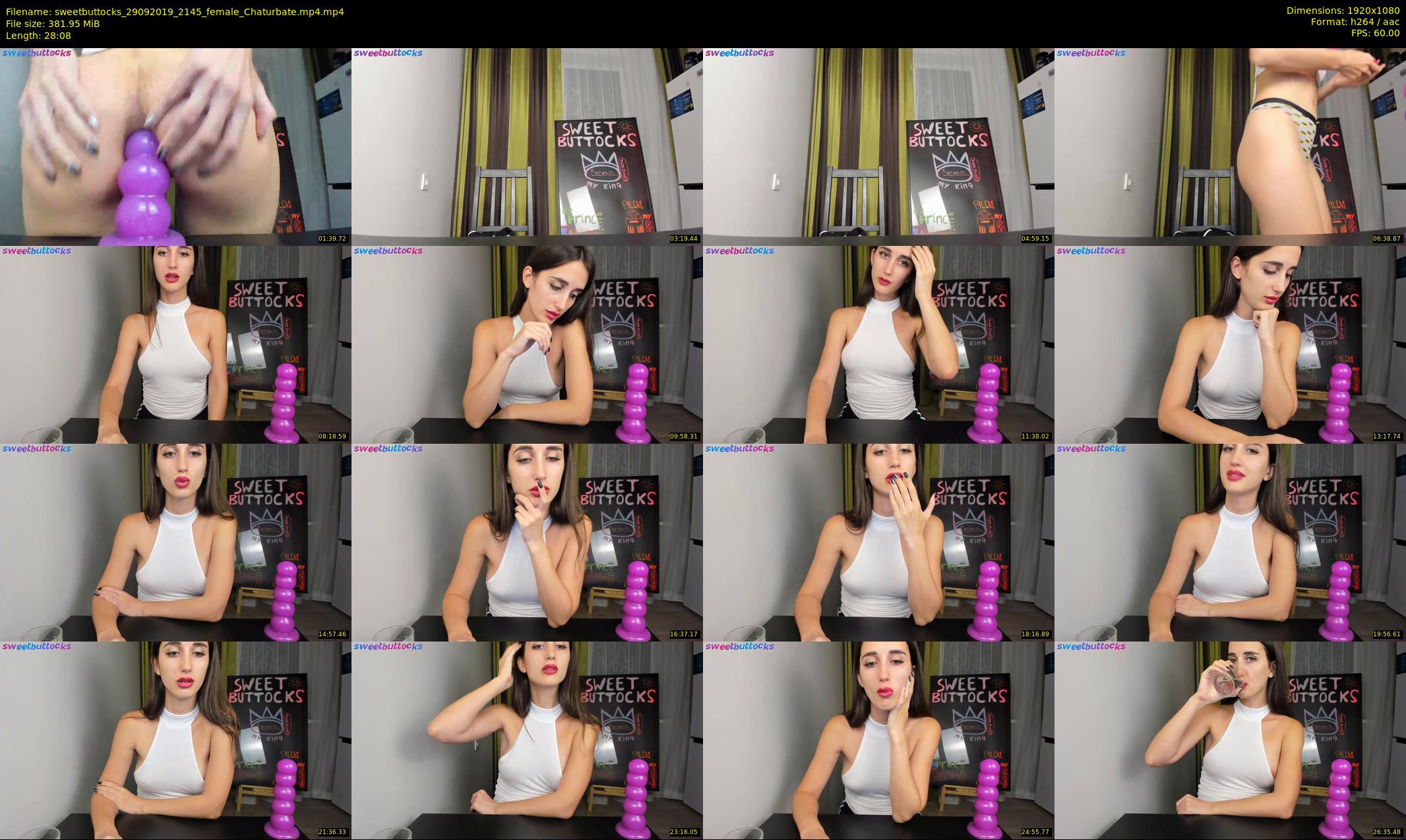 sweetbuttocks — 29 minute Chaturbate female cam show recording, 1080p, Sep 29, 2019