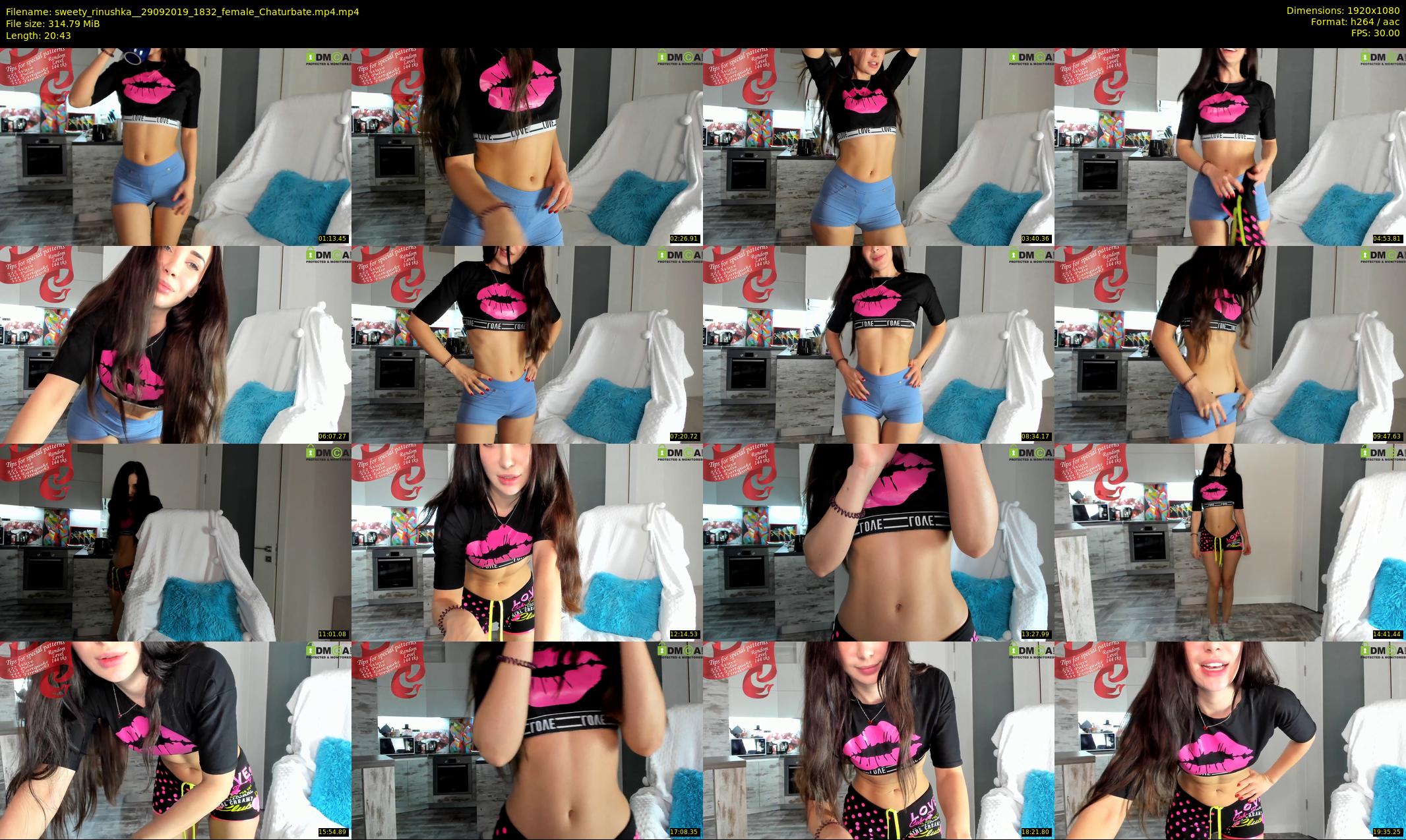 sweety_rinushka_ — 21 minute Chaturbate female cam show recording, 1080p, Sep 29, 2019