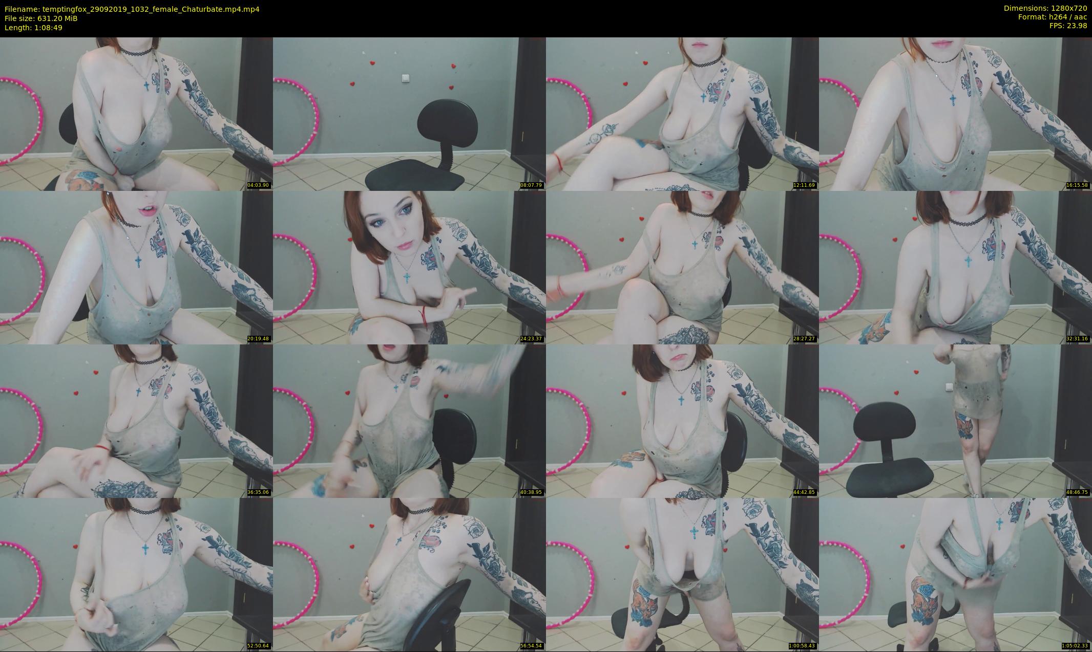 temptingfox — 69 minute Chaturbate female cam show recording, 720p, Sep 29, 2019