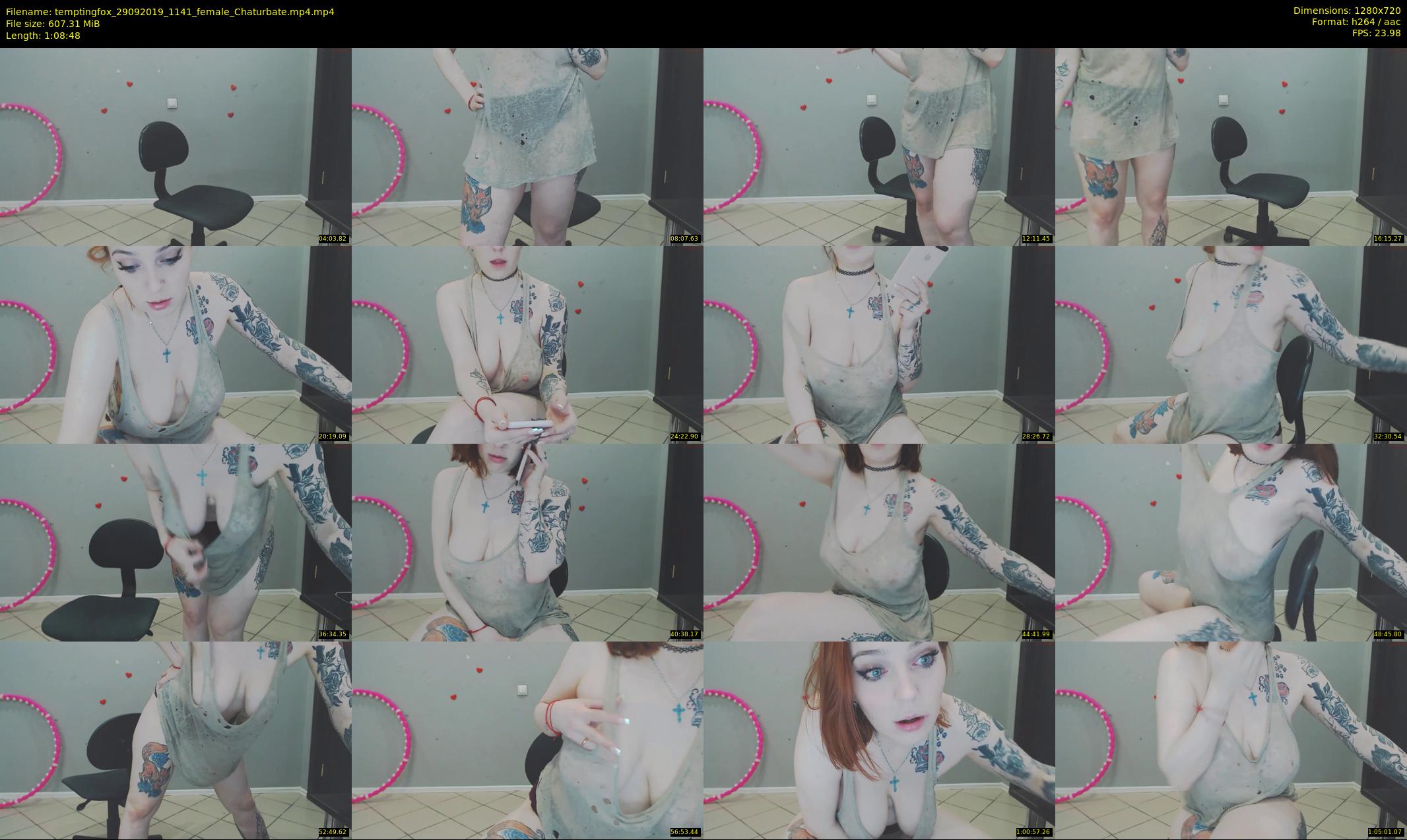 temptingfox — 69 minute Chaturbate female cam show recording, 720p, Sep 29, 2019