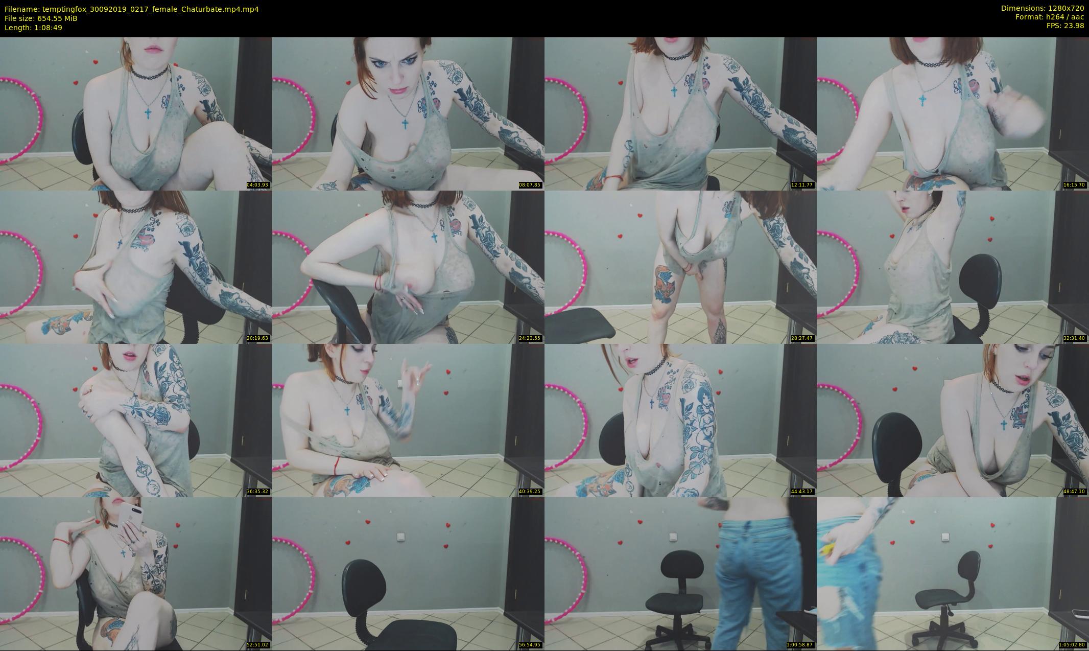 temptingfox — 69 minute Chaturbate female cam show recording, 720p, Sep 30, 2019