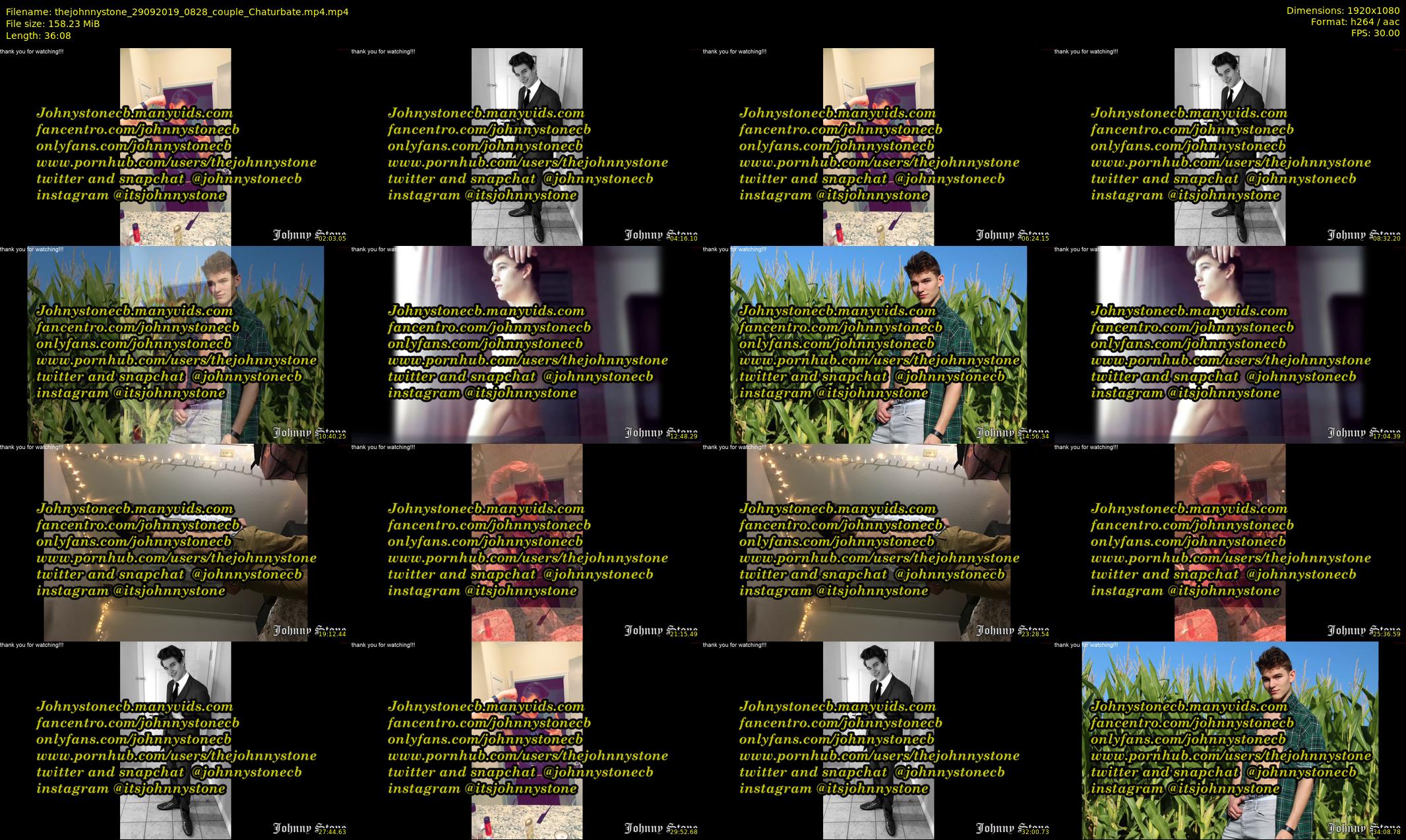 thejohnnystone — 37 minute Chaturbate male cam show recording, 1080p, Sep 29, 2019