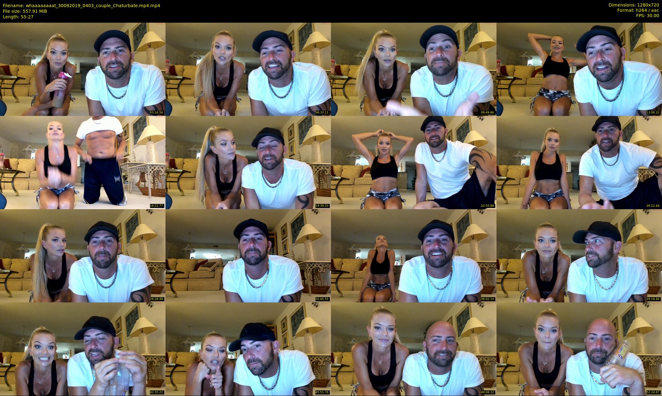 whaaaaaaaat — 56 minute Chaturbate couple cam show recording, 720p, Sep 30, 2019