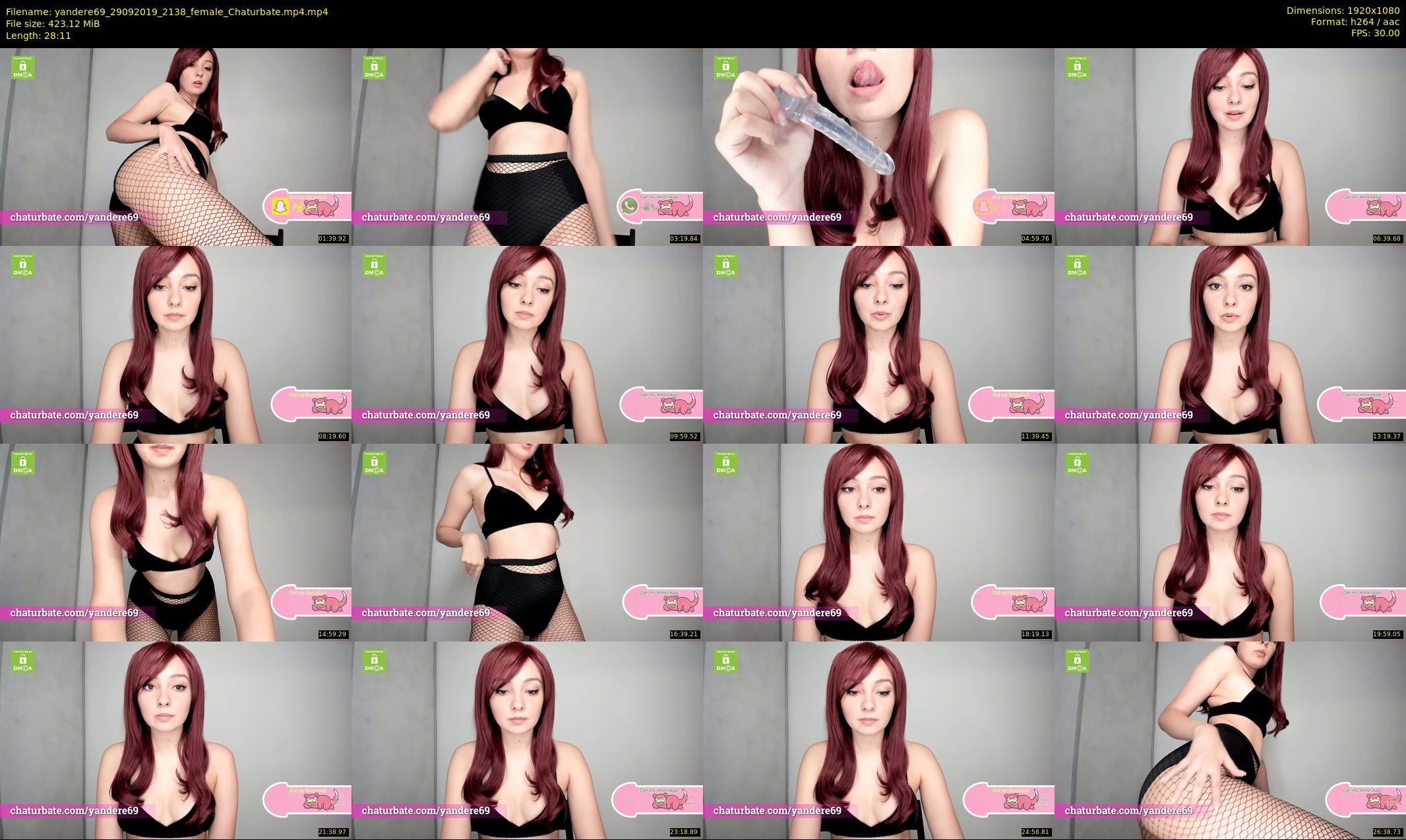 yandere69 — 29 minute Chaturbate female cam show recording, 1080p, Sep 29, 2019