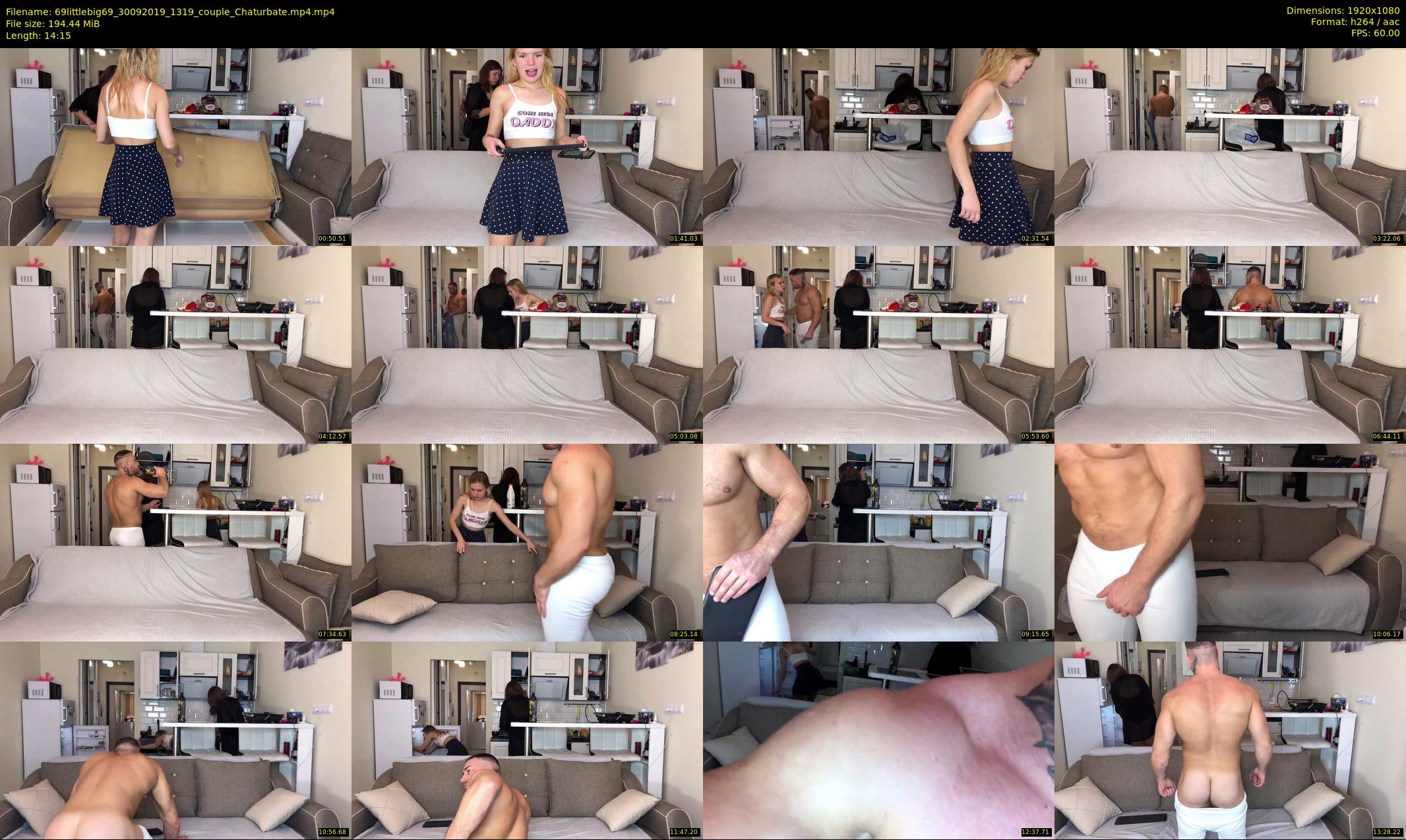 69littlebig69 — 15 minute Chaturbate couple cam show recording, 1080p, Sep 30, 2019