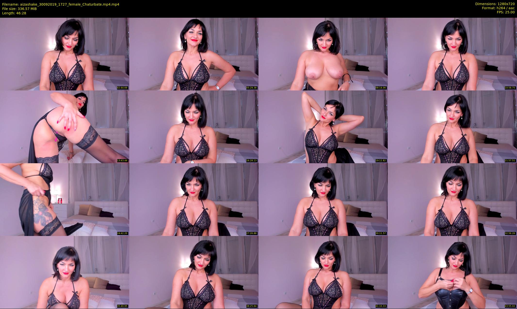 aizashake — 47 minute Chaturbate female cam show recording, 720p, Sep 30, 2019