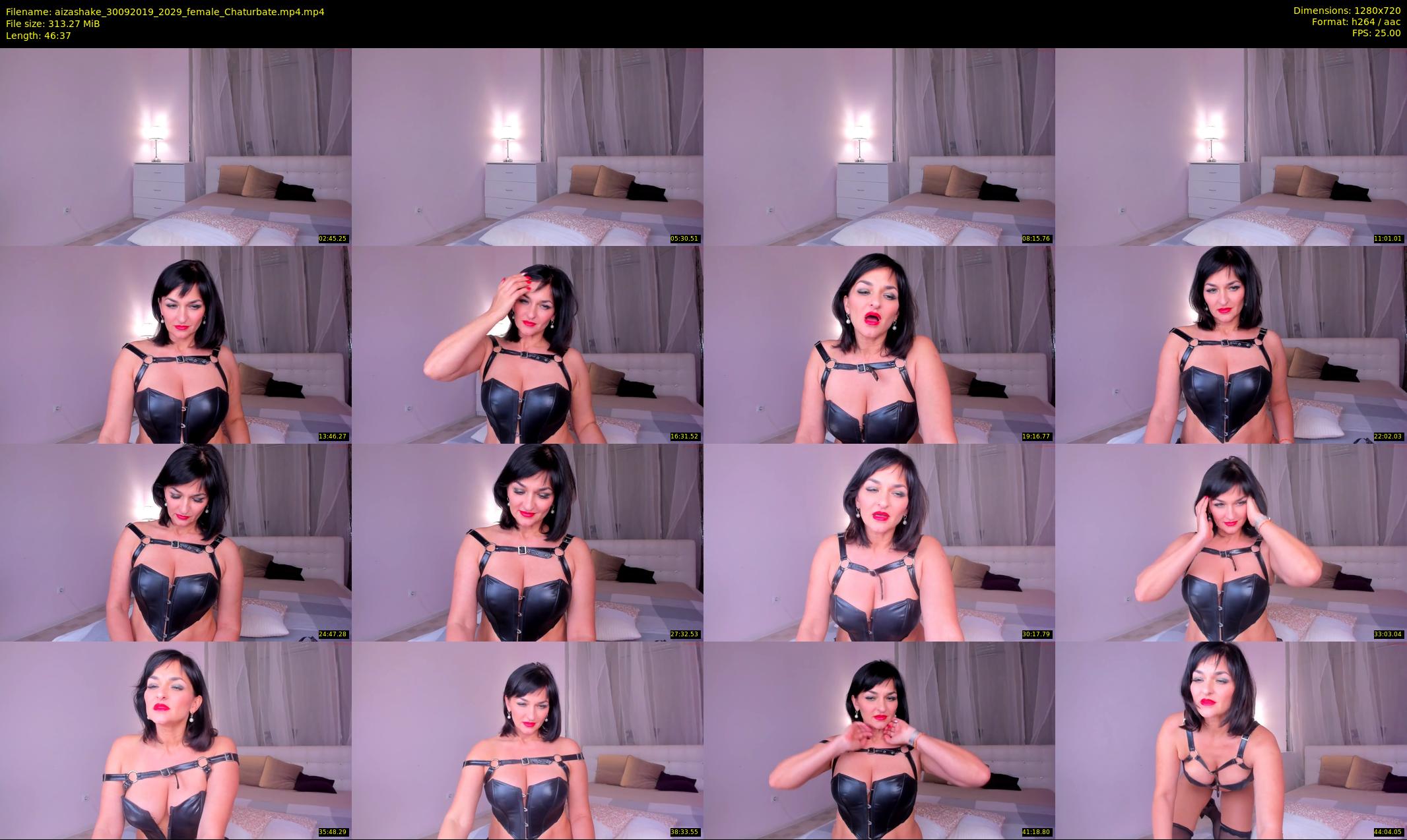 aizashake — 47 minute Chaturbate female cam show recording, 720p, Sep 30, 2019