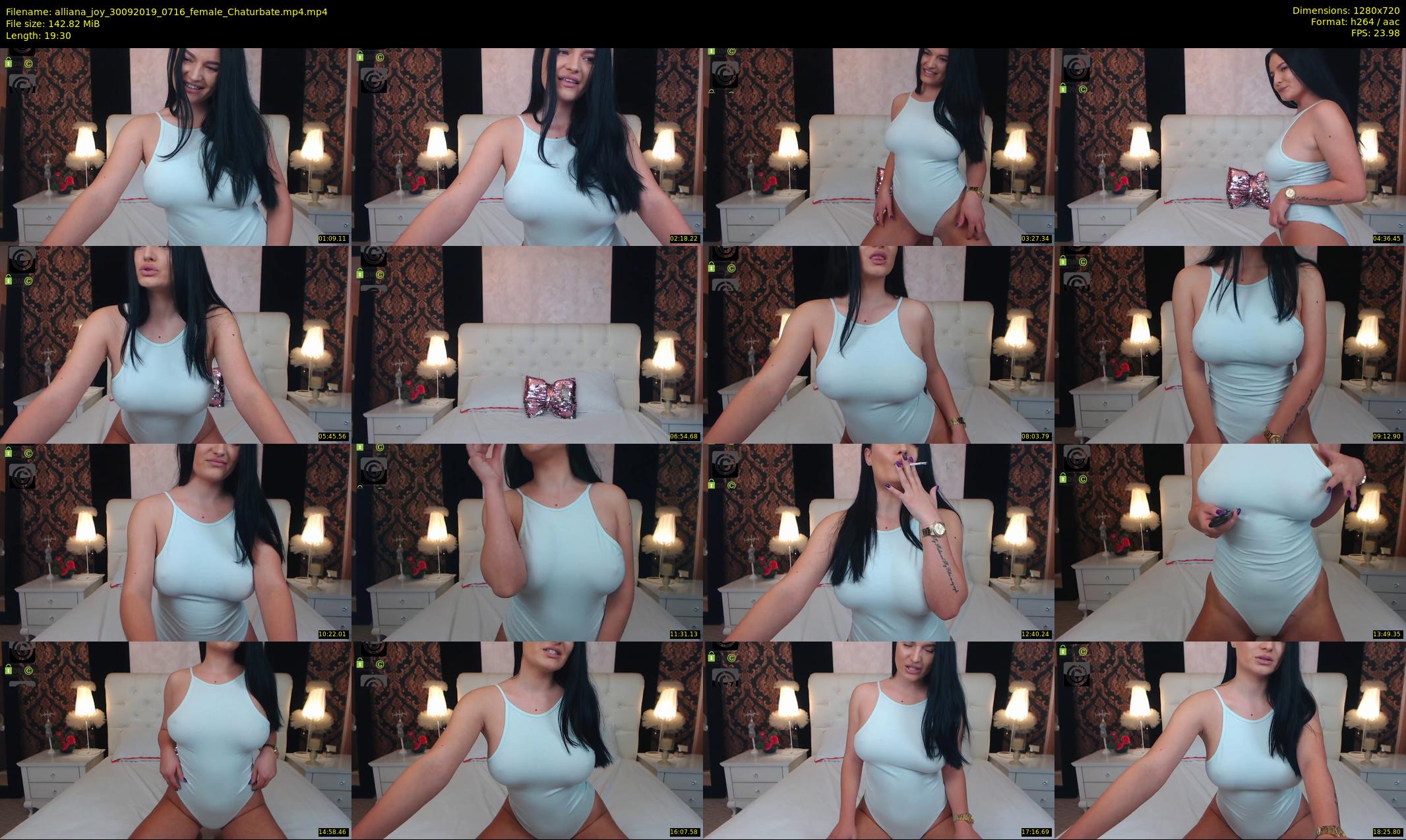 alliana_joy — 20 minute Chaturbate female cam show recording, 720p, Sep 30, 2019