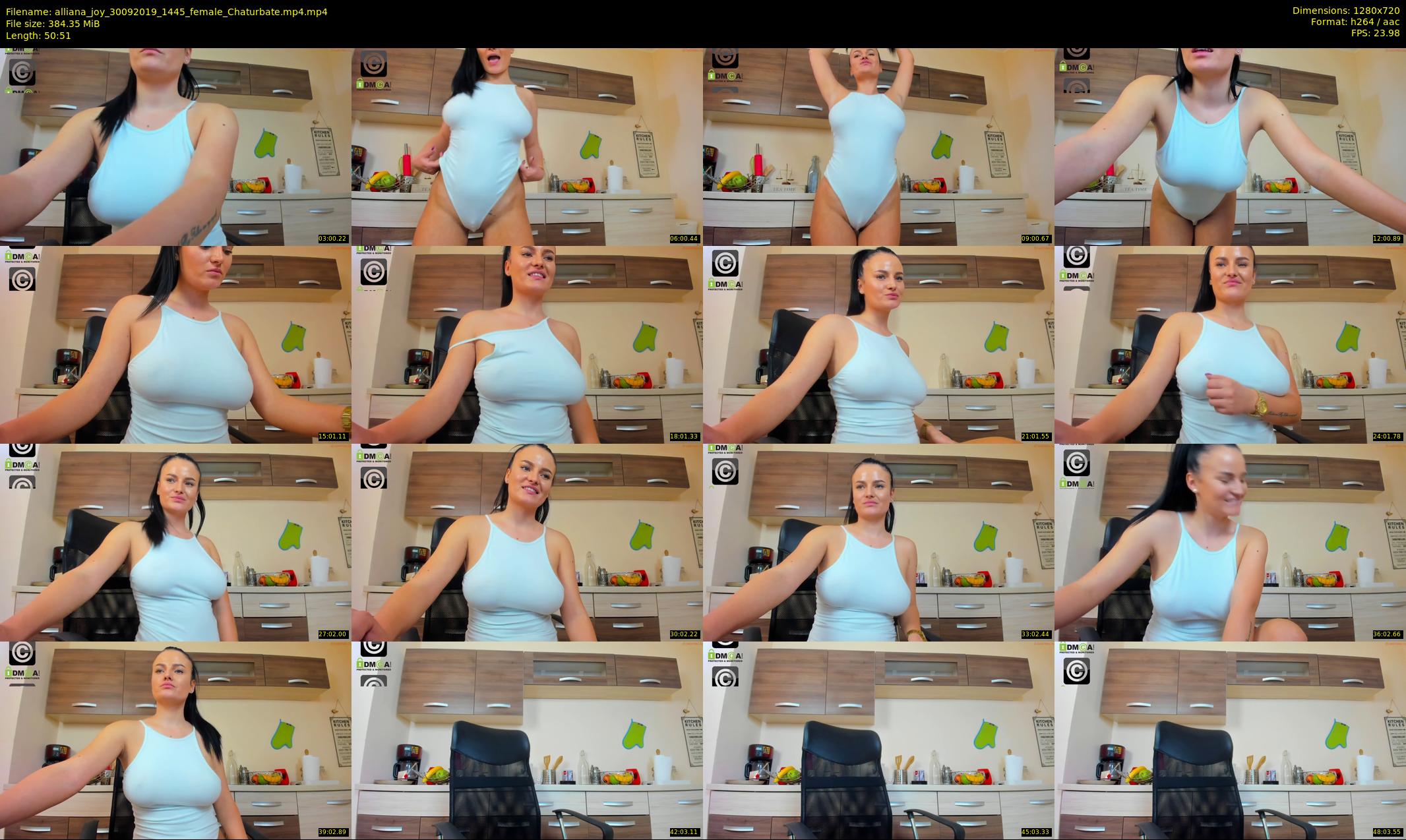 alliana_joy — 51 minute Chaturbate female cam show recording, 720p, Sep 30, 2019