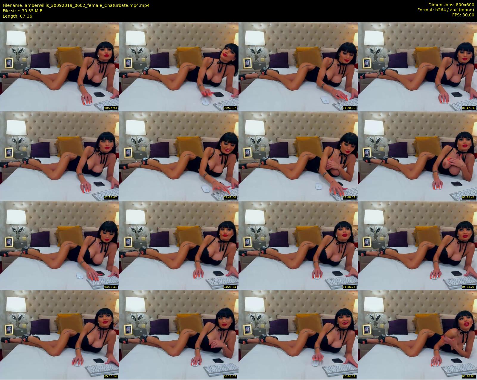 amberwillis — 8 minute Chaturbate female cam show recording, 480p, Sep 30, 2019