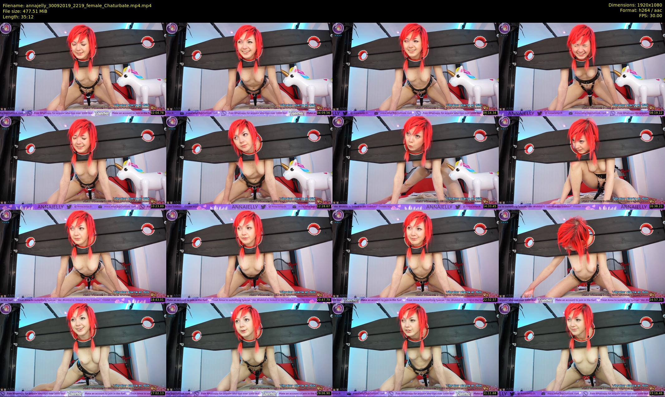 annajelly — 36 minute Chaturbate couple cam show recording, 1080p, Sep 30, 2019