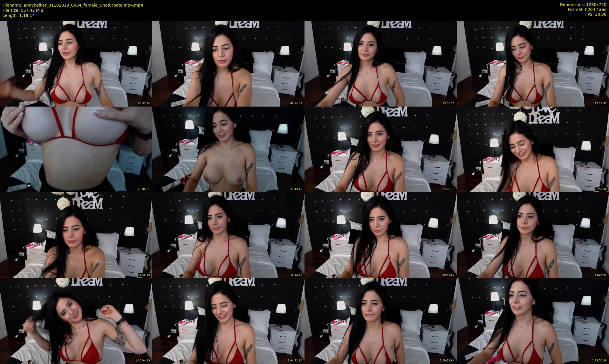 annybeiker — 79 minute Chaturbate female cam show recording, 720p, Oct 1, 2019