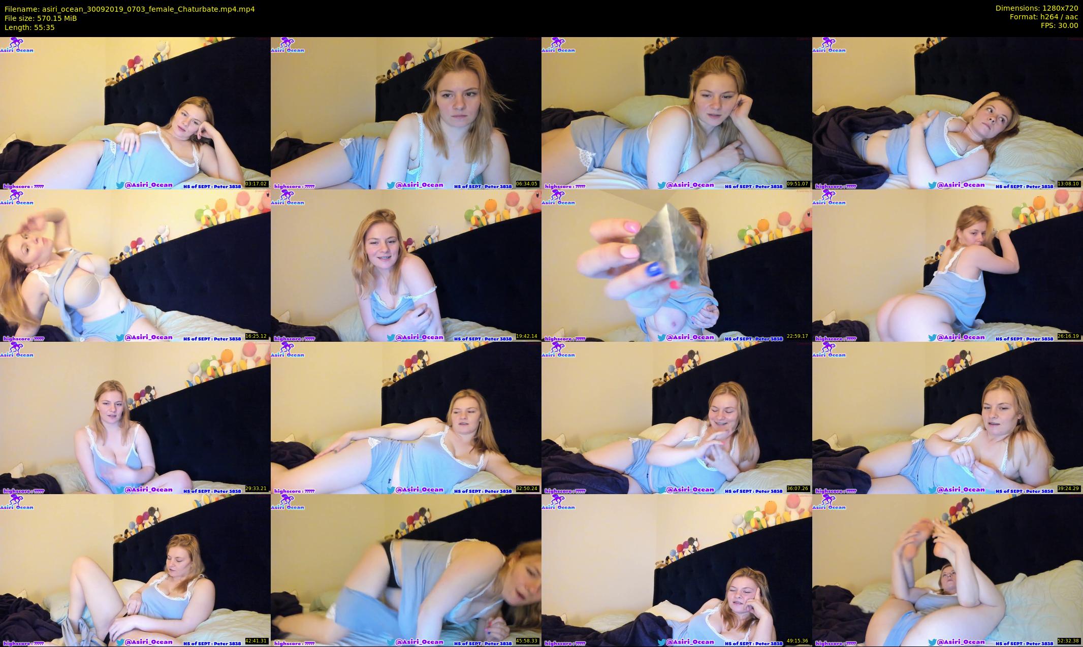 asiri_ocean — 56 minute Chaturbate female cam show recording, 720p, Sep 30, 2019