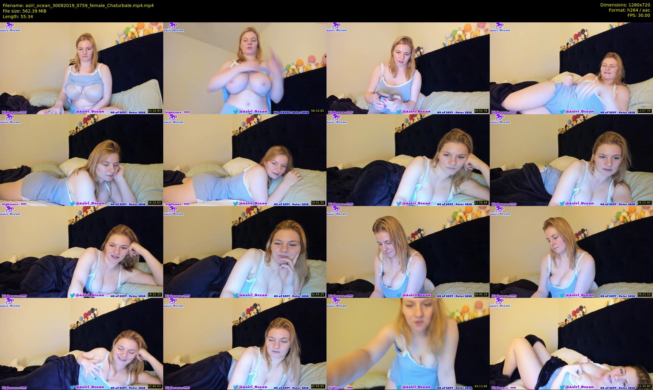 asiri_ocean — 56 minute Chaturbate female cam show recording, 720p, Sep 30, 2019