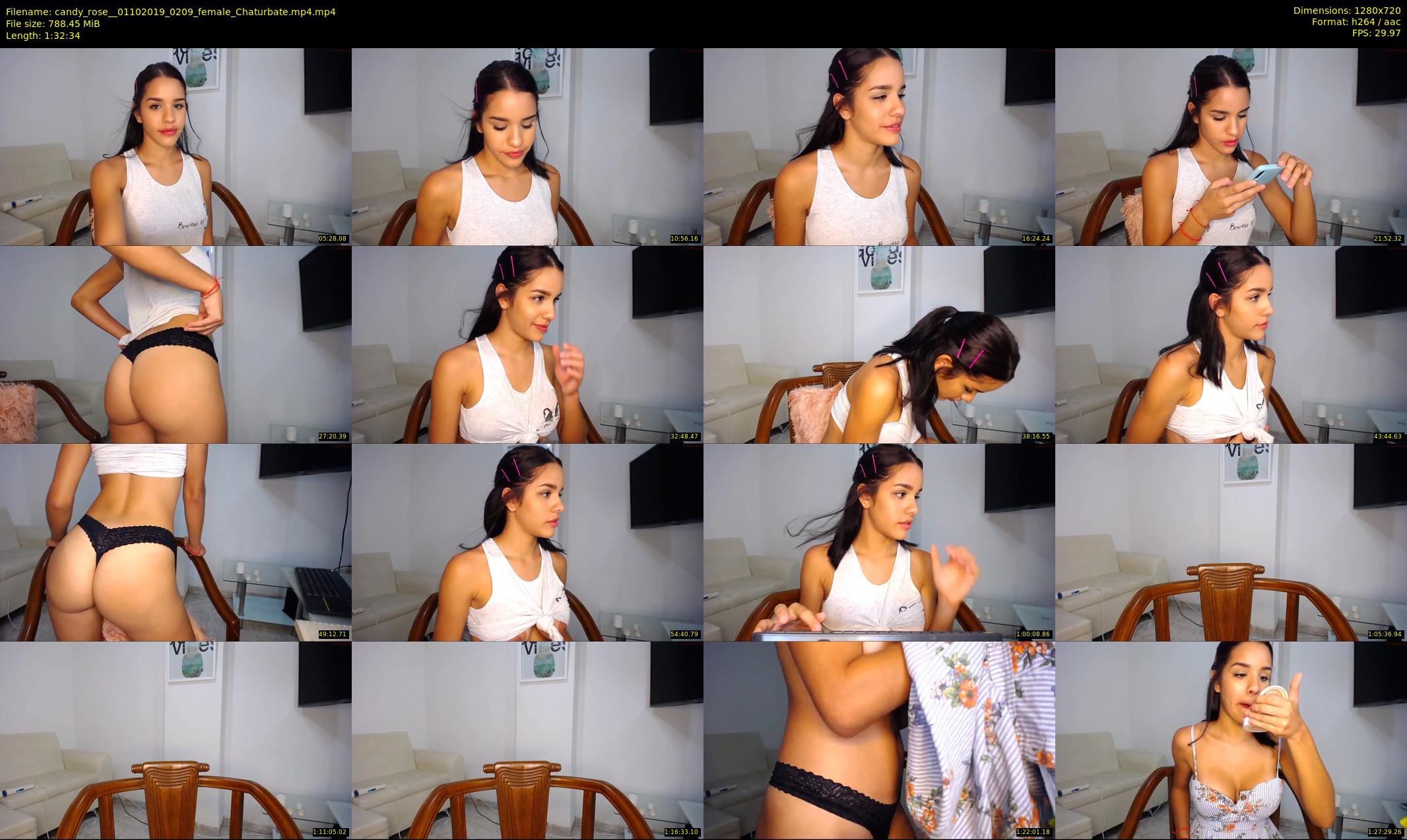 candy_rose_ — 93 minute Chaturbate female cam show recording, 720p, Oct 1, 2019