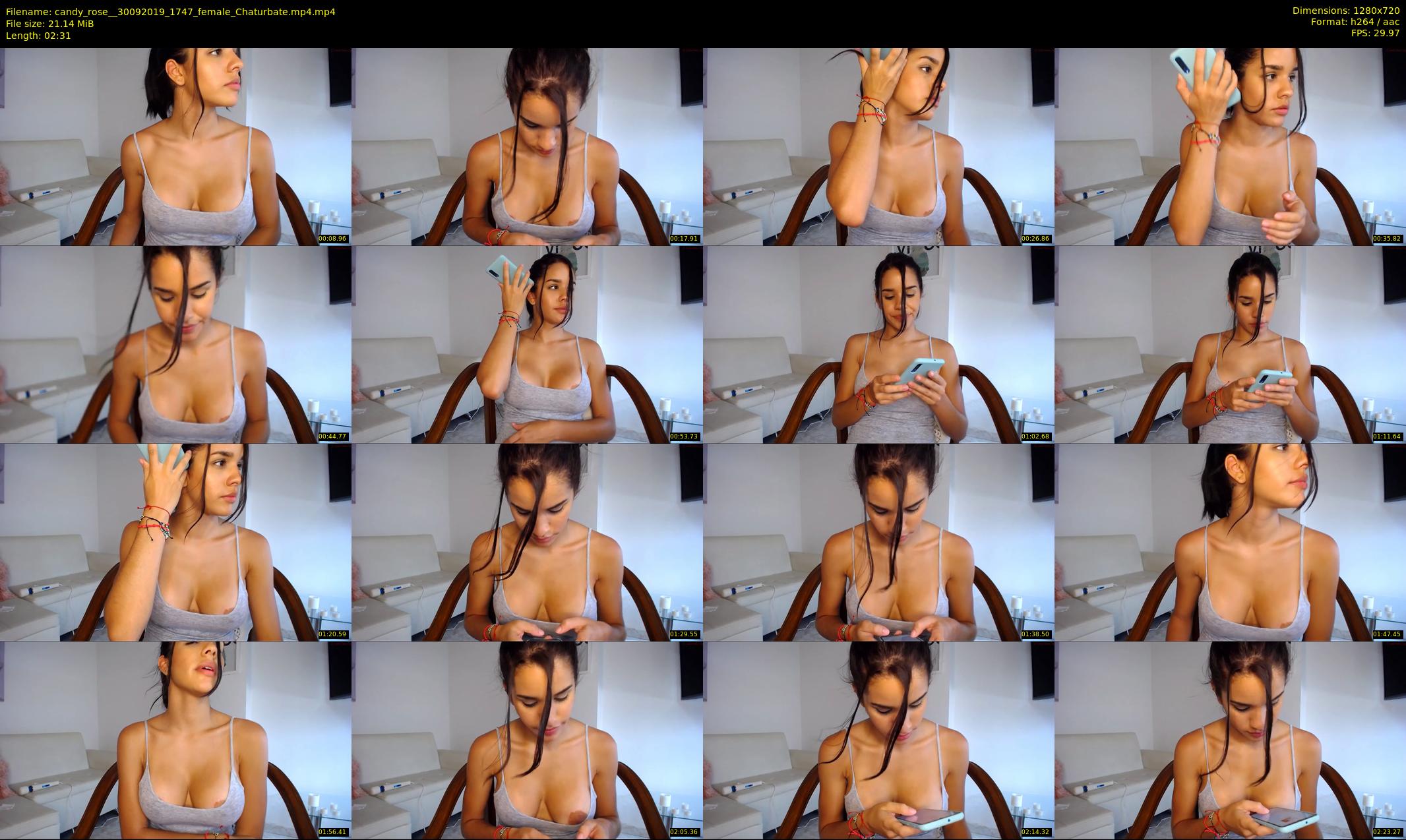 candy_rose_ — 3 minute Chaturbate female cam show recording, 720p, Sep 30, 2019