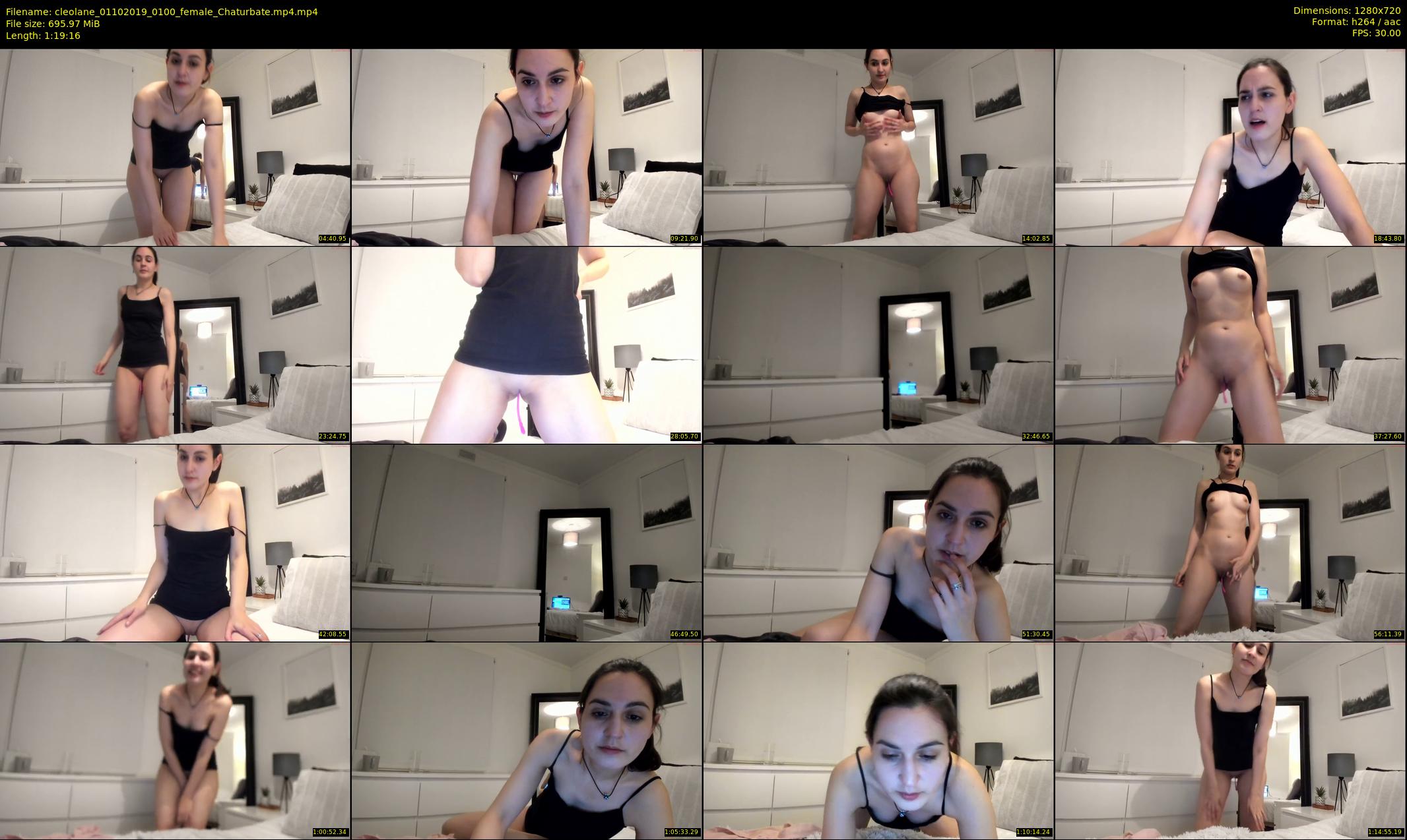 cleolane — 80 minute Chaturbate female cam show recording, 720p, Oct 1, 2019