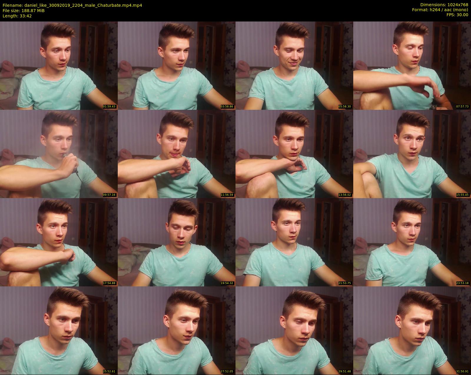 daniel_like — 34 minute Chaturbate male cam show recording, 720p, Sep 30, 2019