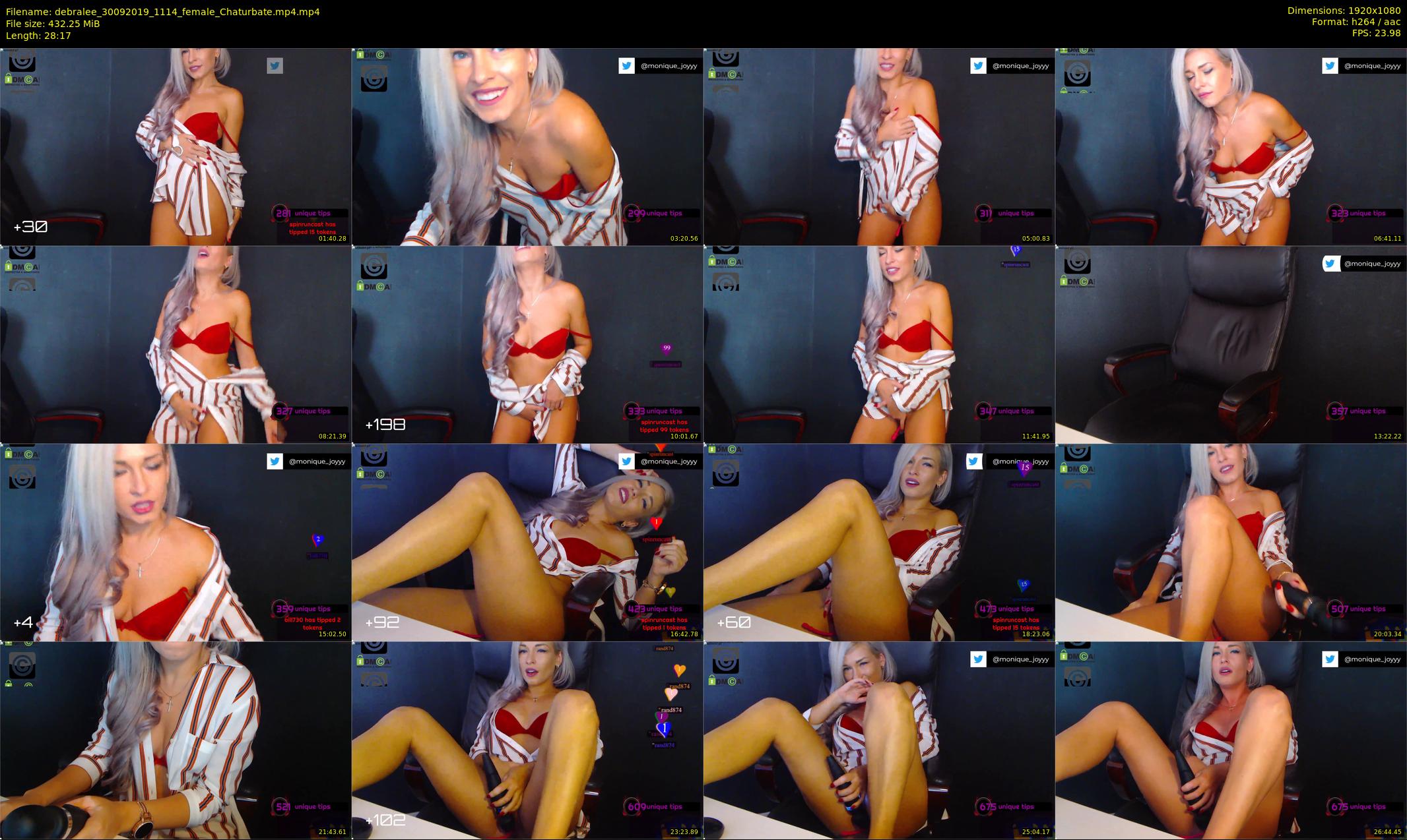 debralee — 29 minute Chaturbate female cam show recording, 1080p, Sep 30, 2019