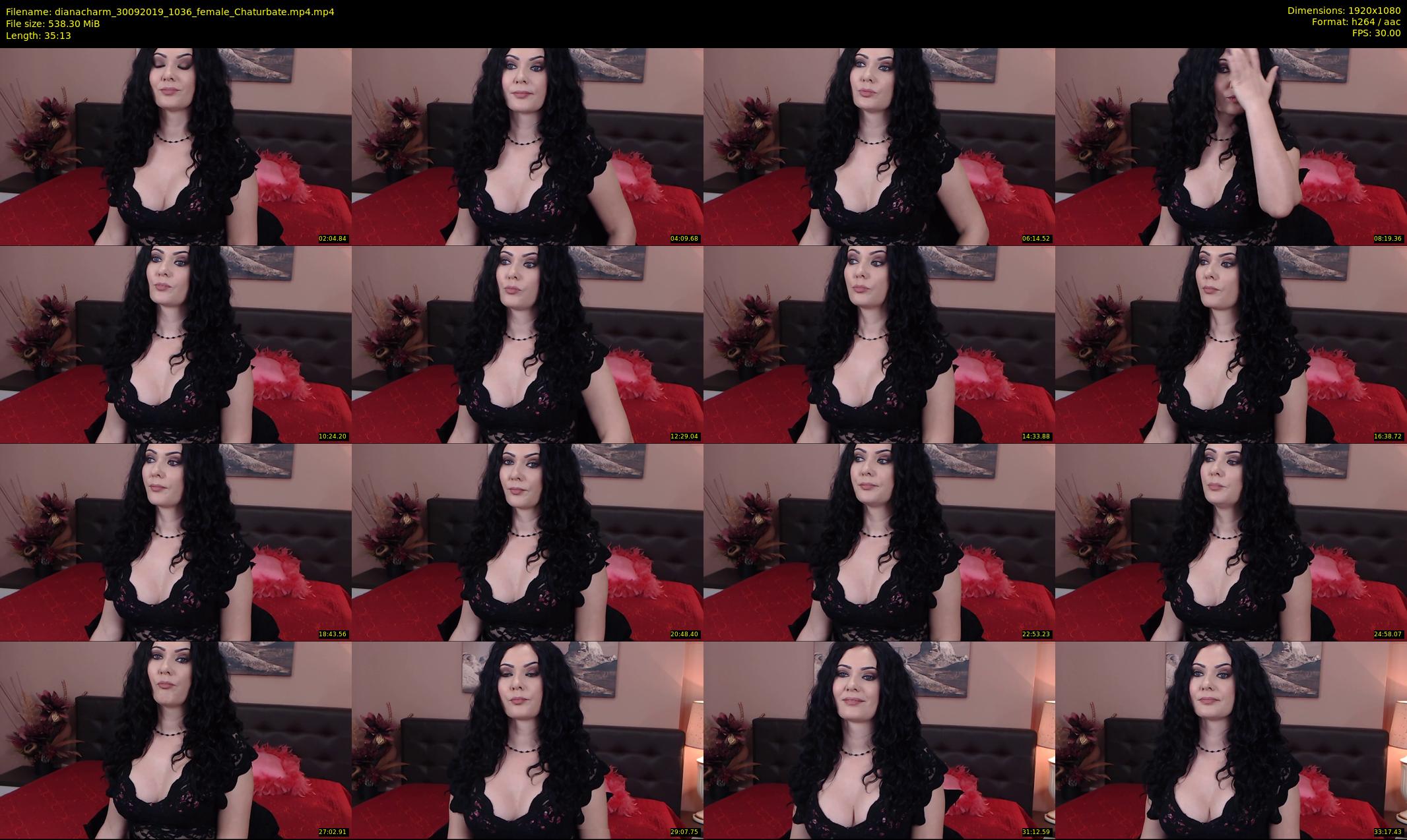 dianacharm — 36 minute Chaturbate female cam show recording, 1080p, Sep 30, 2019