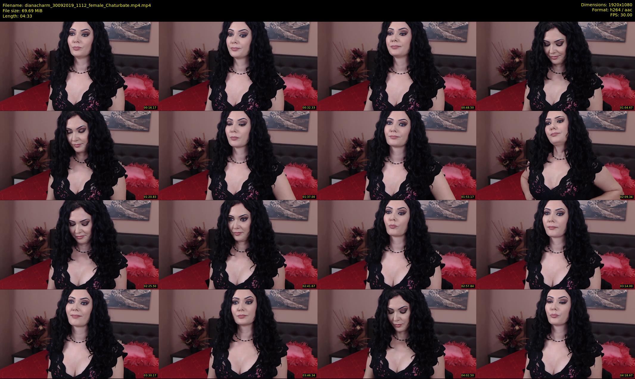 dianacharm — 5 minute Chaturbate female cam show recording, 1080p, Sep 30, 2019