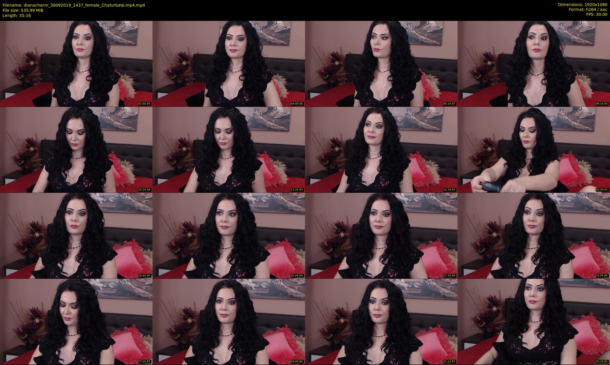 dianacharm — 36 minute Chaturbate female cam show recording, 1080p, Sep 30, 2019