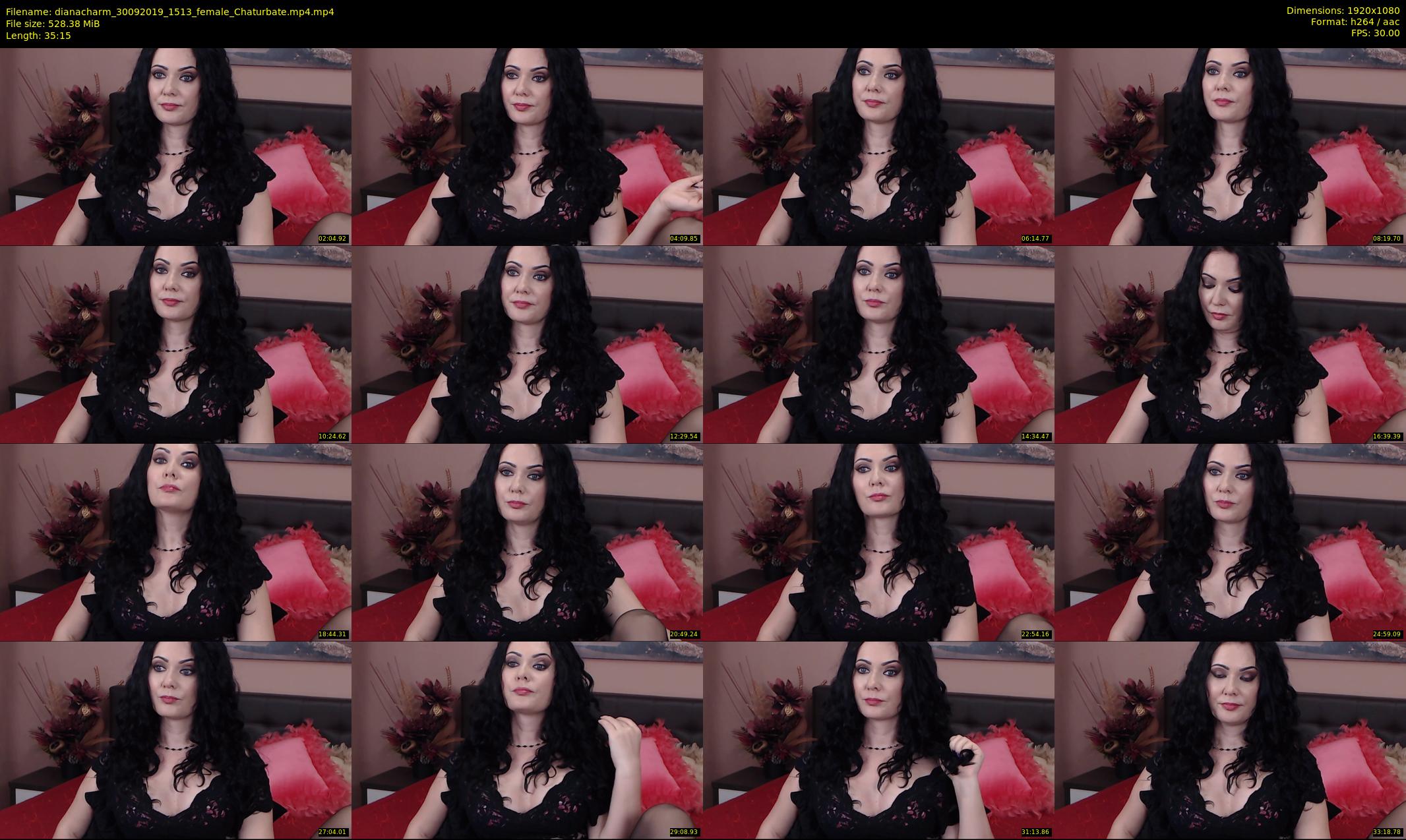dianacharm — 36 minute Chaturbate female cam show recording, 1080p, Sep 30, 2019