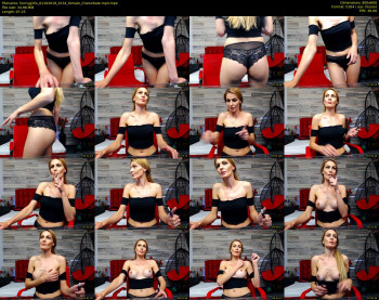 hornygirllx — 8 minute Chaturbate female cam show recording, 480p, Oct 1, 2019