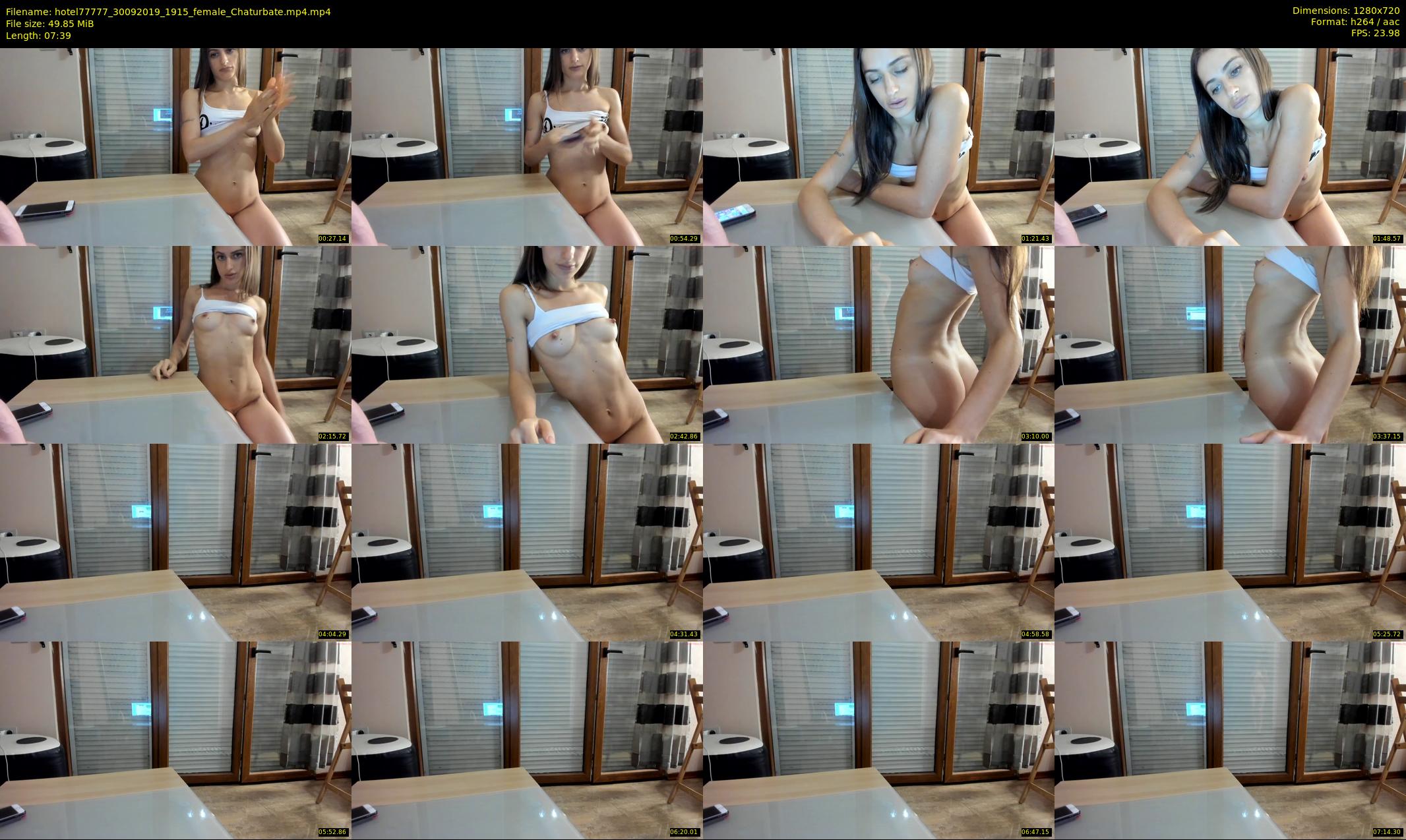hotel77777 — 8 minute Chaturbate female cam show recording, 720p, Sep 30, 2019