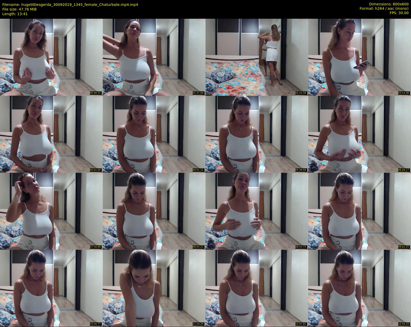 hugetittiesgerda — 14 minute Chaturbate female cam show recording, 480p, Sep 30, 2019