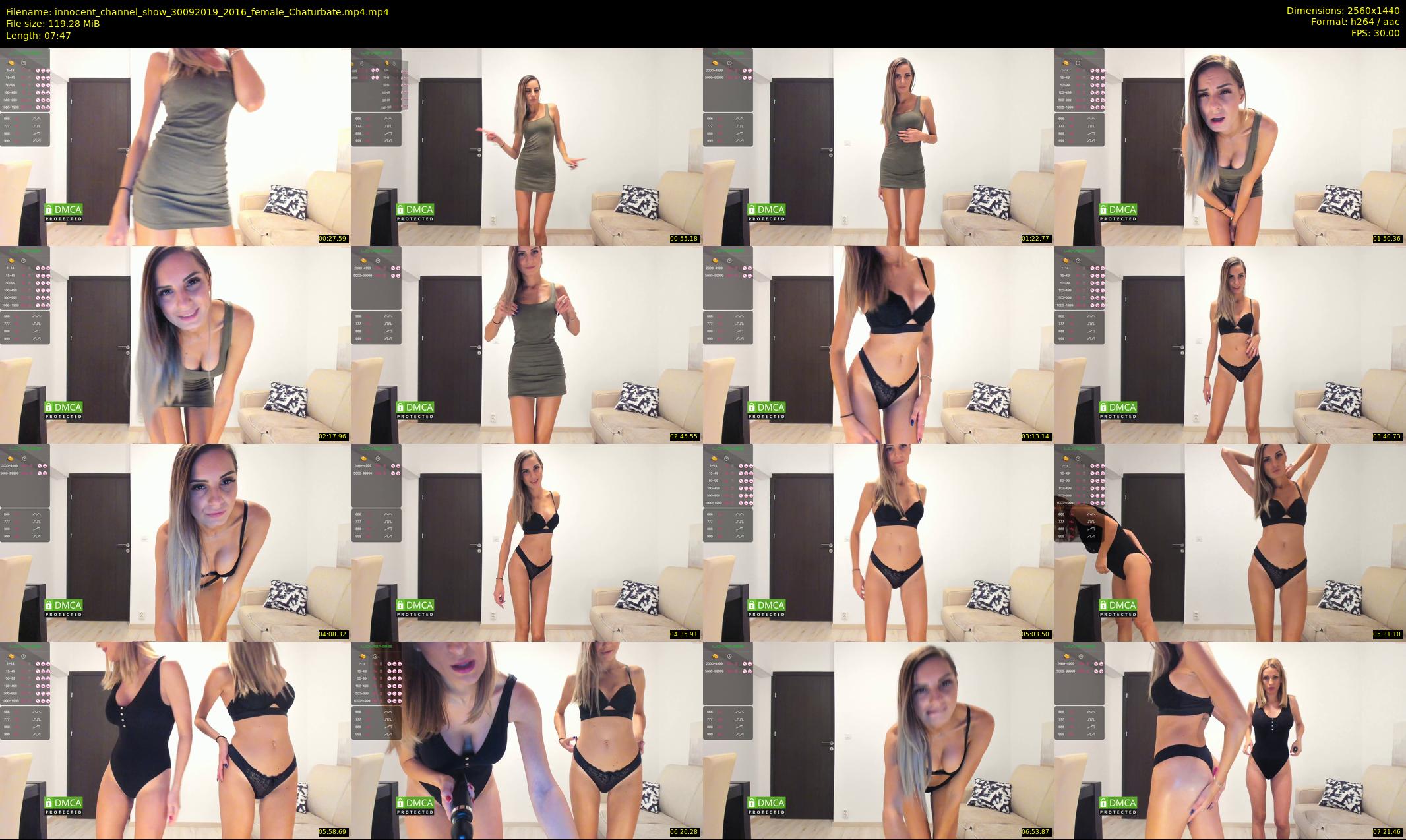 innocent_channel_show — 8 minute Chaturbate female cam show recording, 1080p, Sep 30, 2019